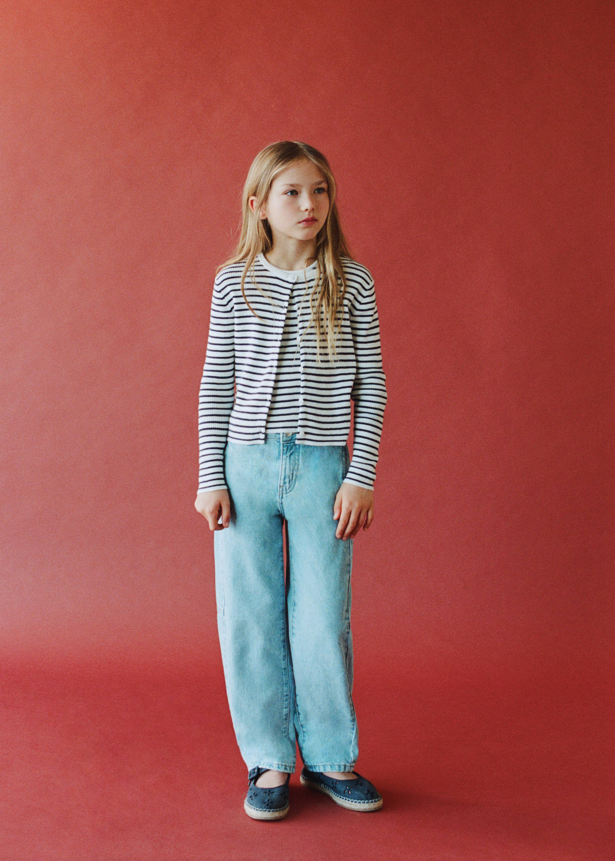 Stripped knit cardigan - General plane