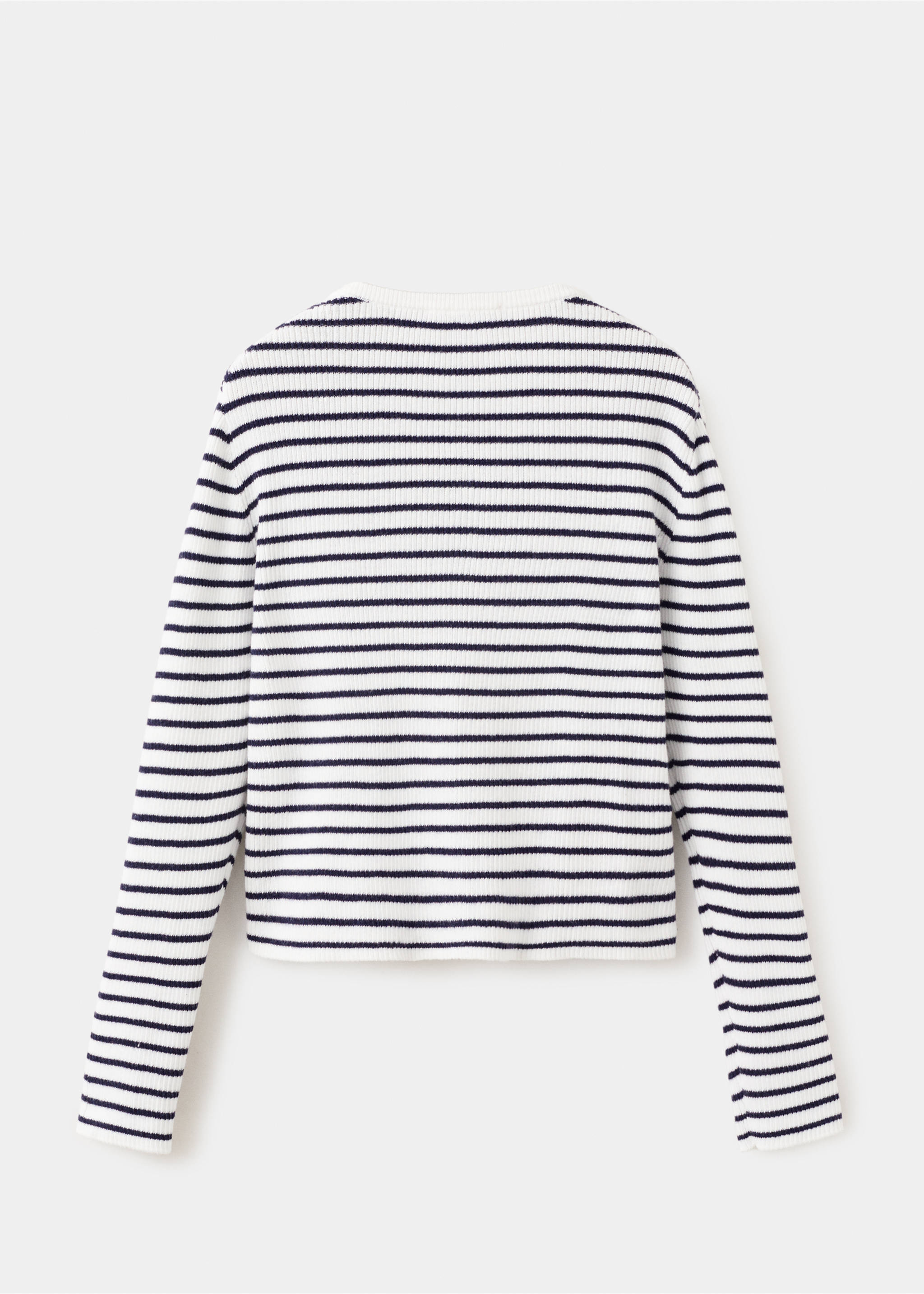 Stripped knit cardigan - Reverse of the article, Off White. Ref: 27095148-00.