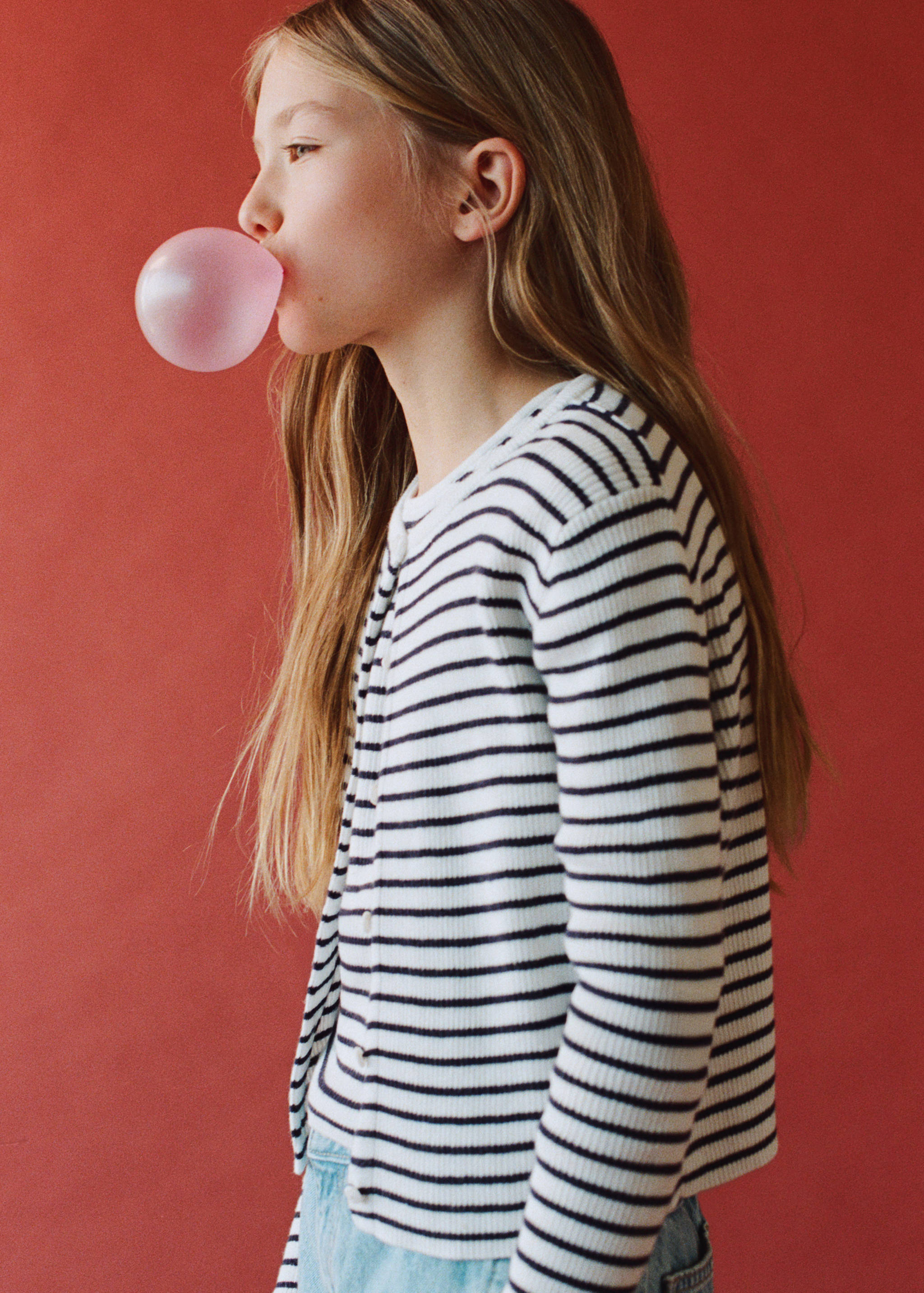 Stripped knit cardigan - Details of the article 5