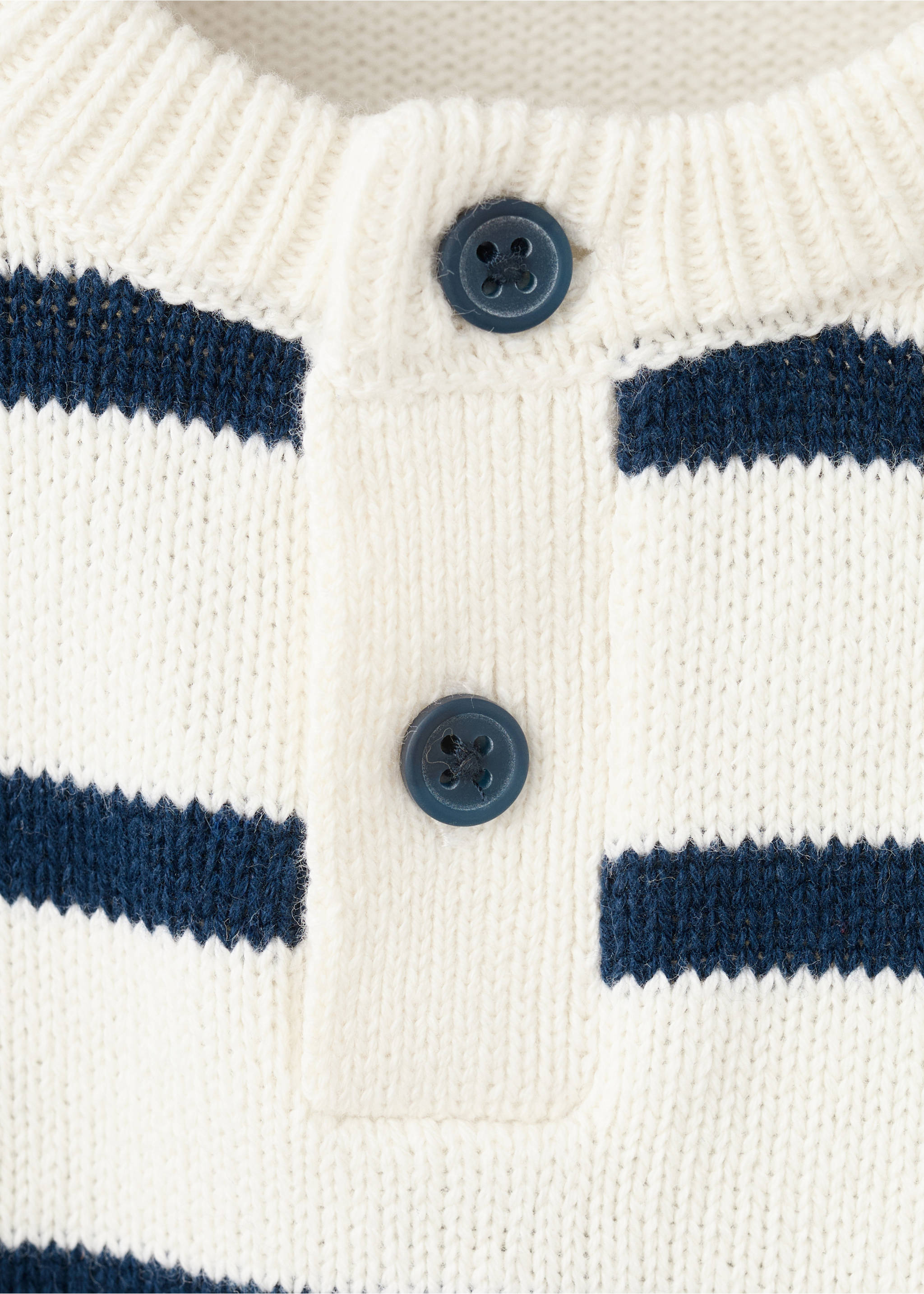 Pulover din tricot cu dungi - Detaliu al articolului 8, Alb-murdar. Ref: 27095149-00.