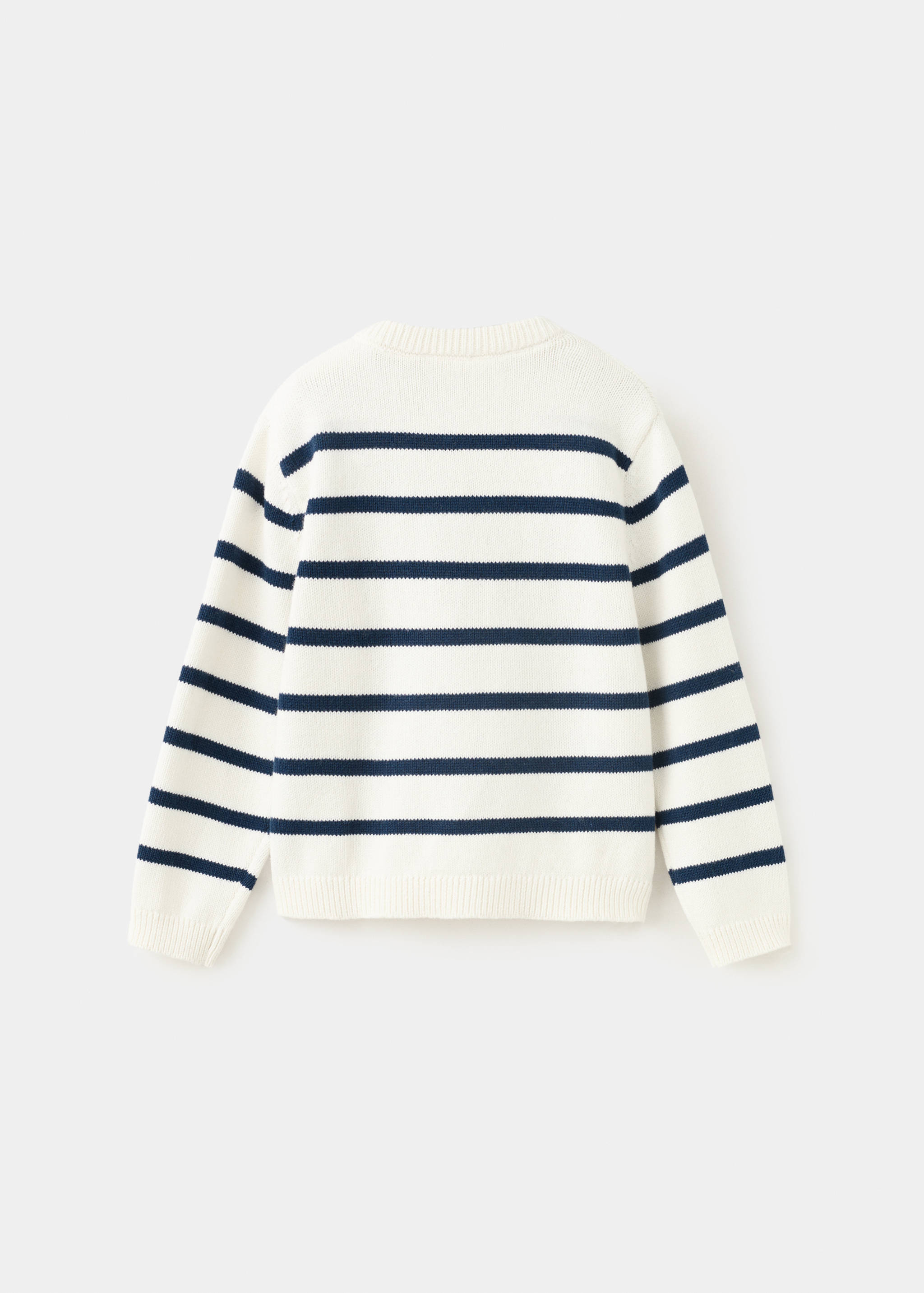 Knit striped sweater - Reverse of the article