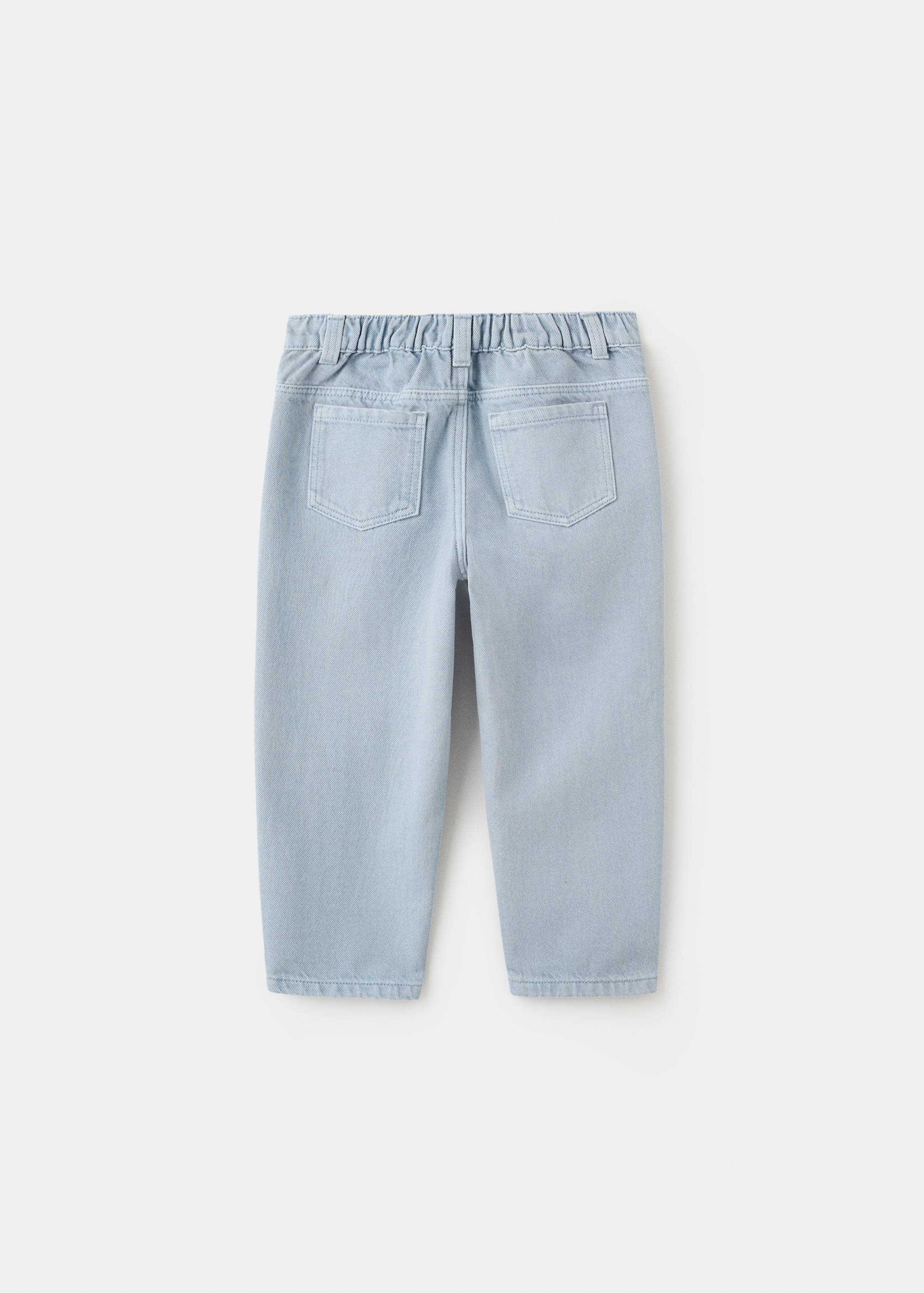 Jeans rectos cintura goma - Reverso del artículo