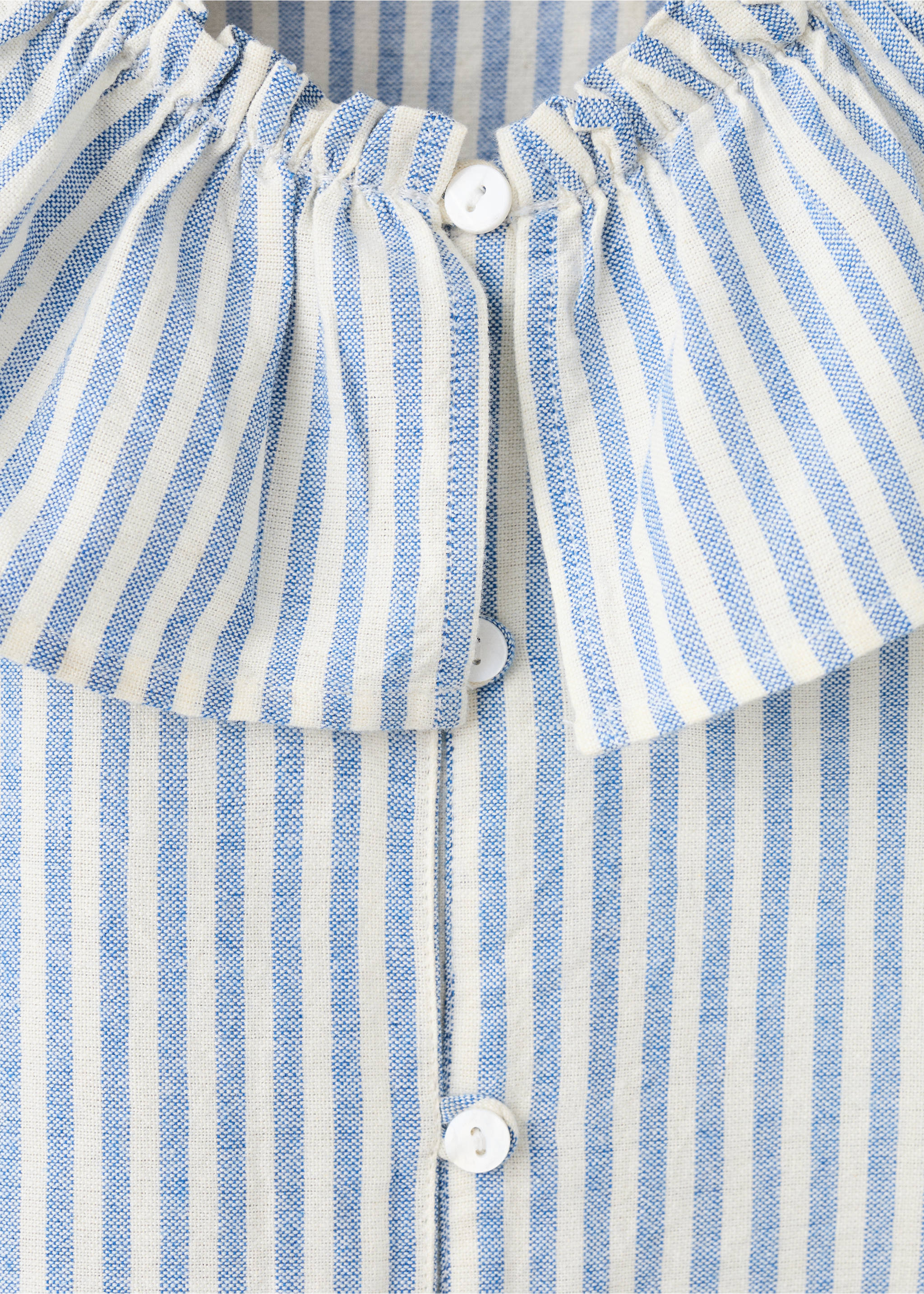 Chemise babydoll rayures - Détail de l'article 8, Bleu. Ref: 27095152-00.