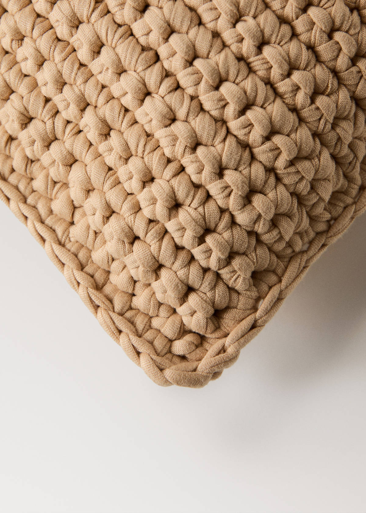 Crochet cushion cover 30x50cm — Beige