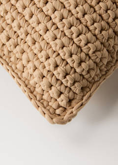 Crochet cushion cover 30x50cm — Beige 2
