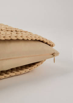 Crochet cushion cover 30x50cm — Beige 3