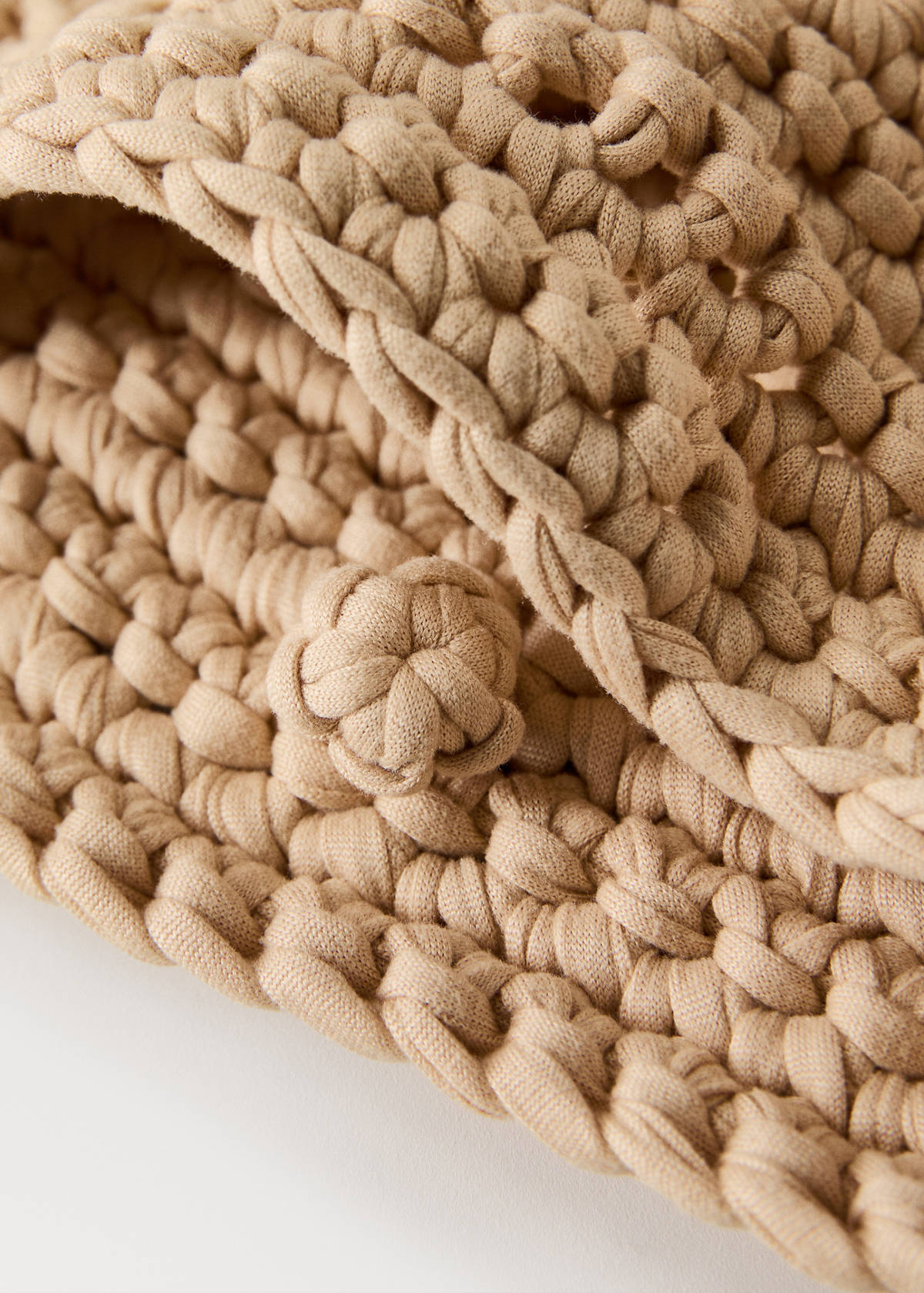 Crochet cushion cover 30x50cm — Beige