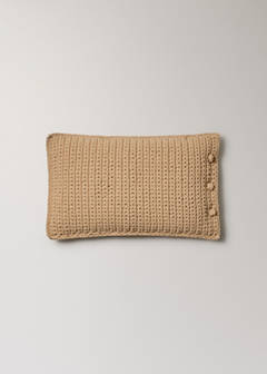 Crochet cushion cover 30x50cm — Beige 6