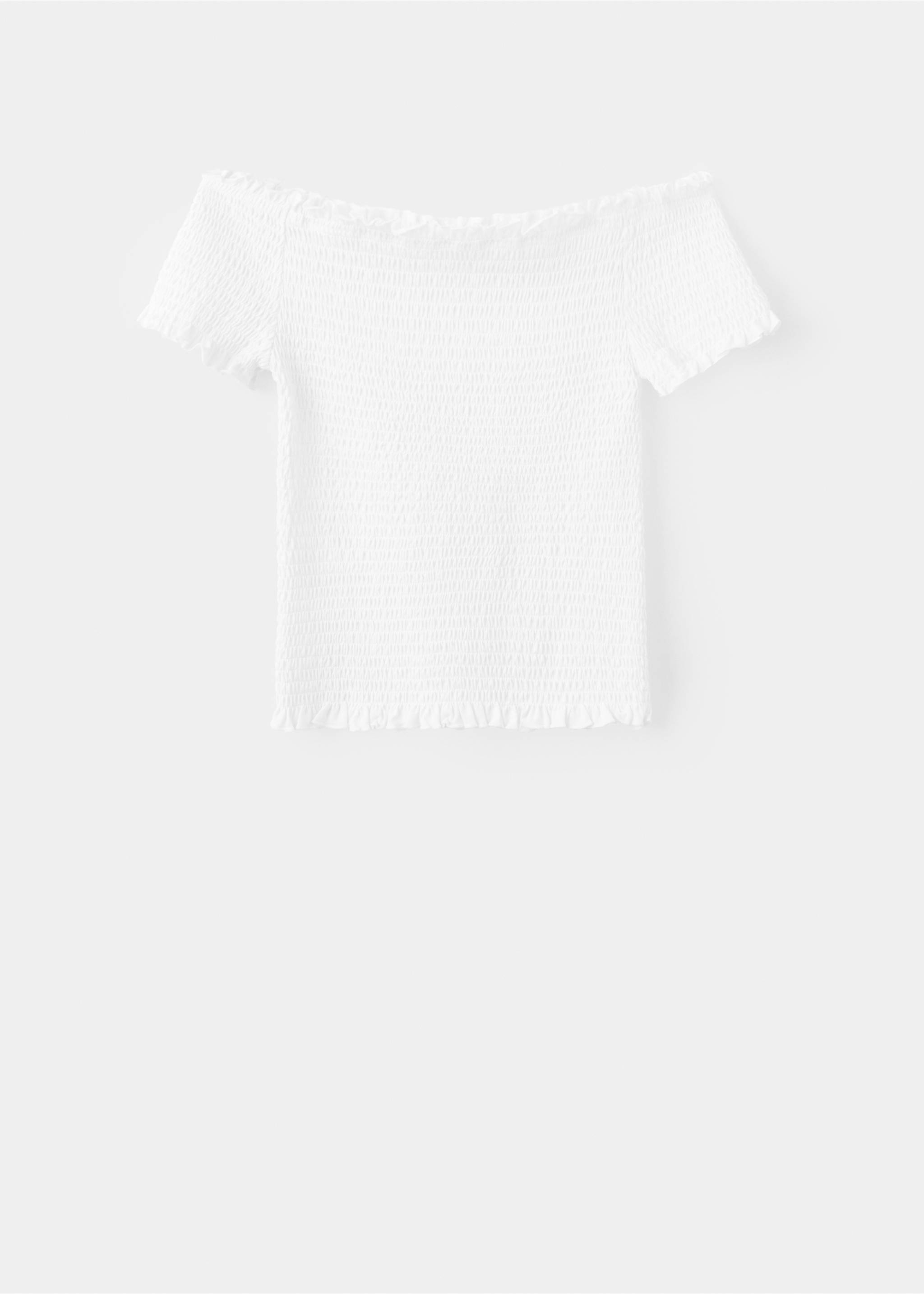 Draped crop top - Article without model, Off White. Ref: 27095159-00.