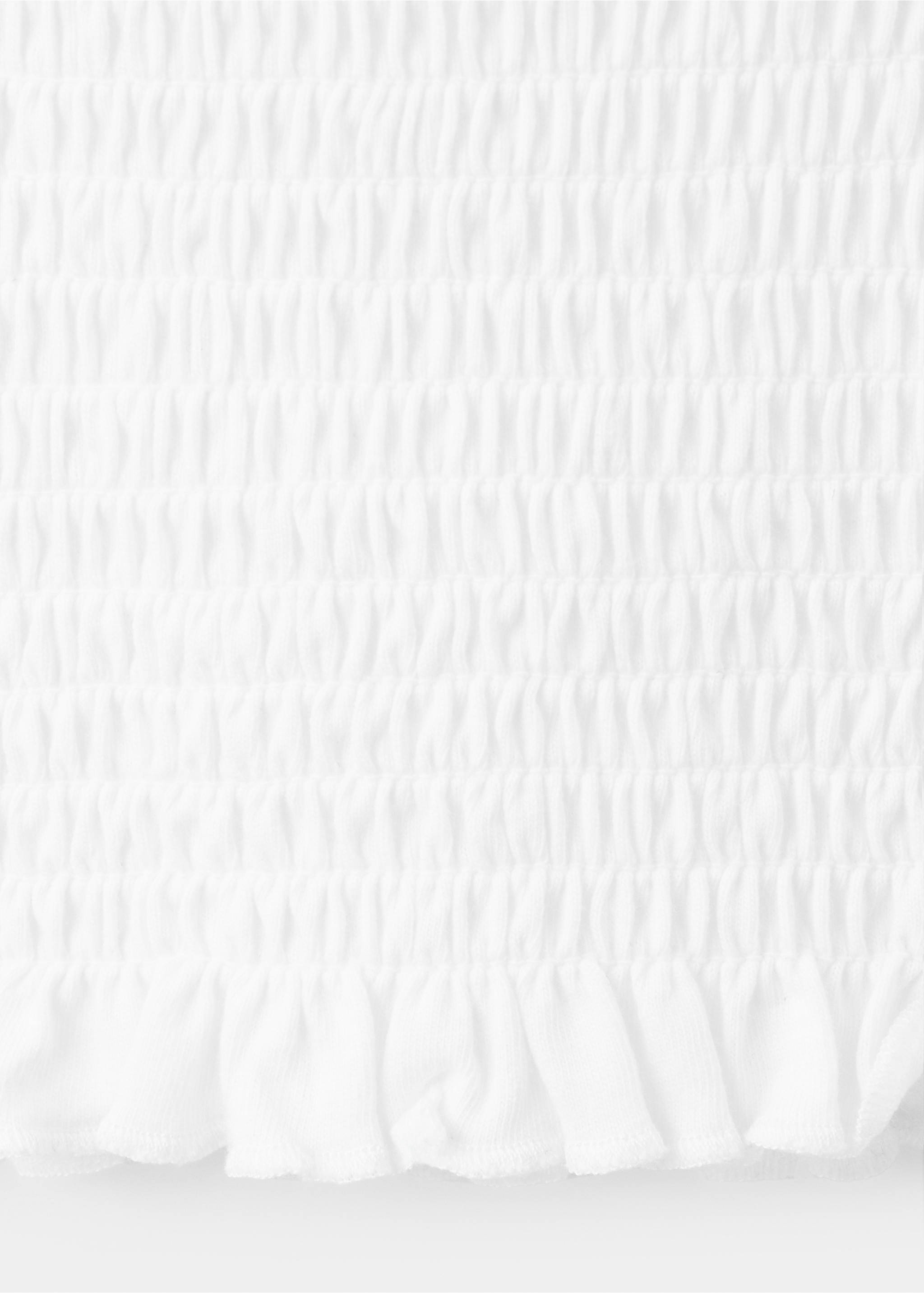 Draped crop top - Details of the article 0, Off White. Ref: 27095159-00.