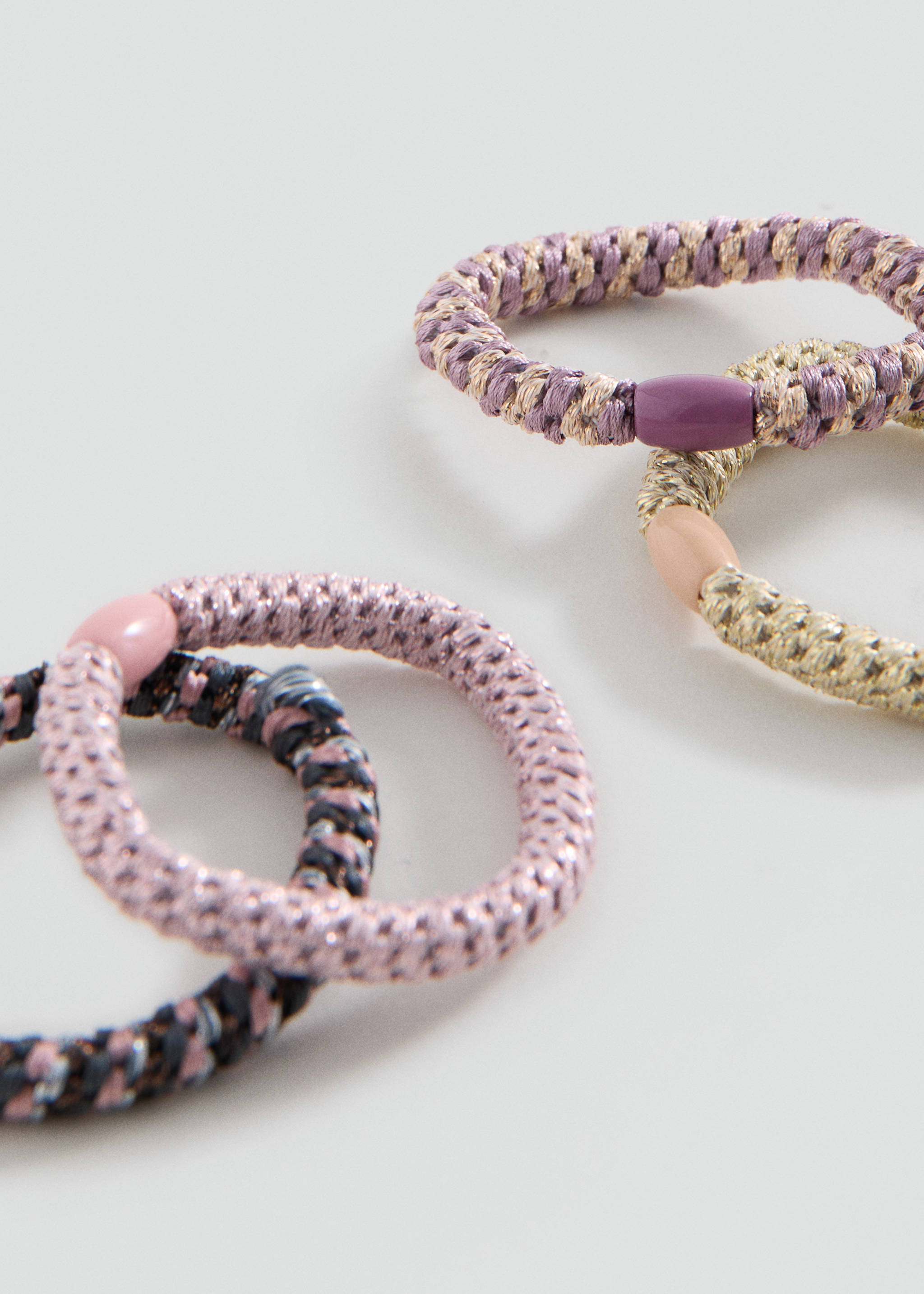 4 pack hair ties - Medium plane