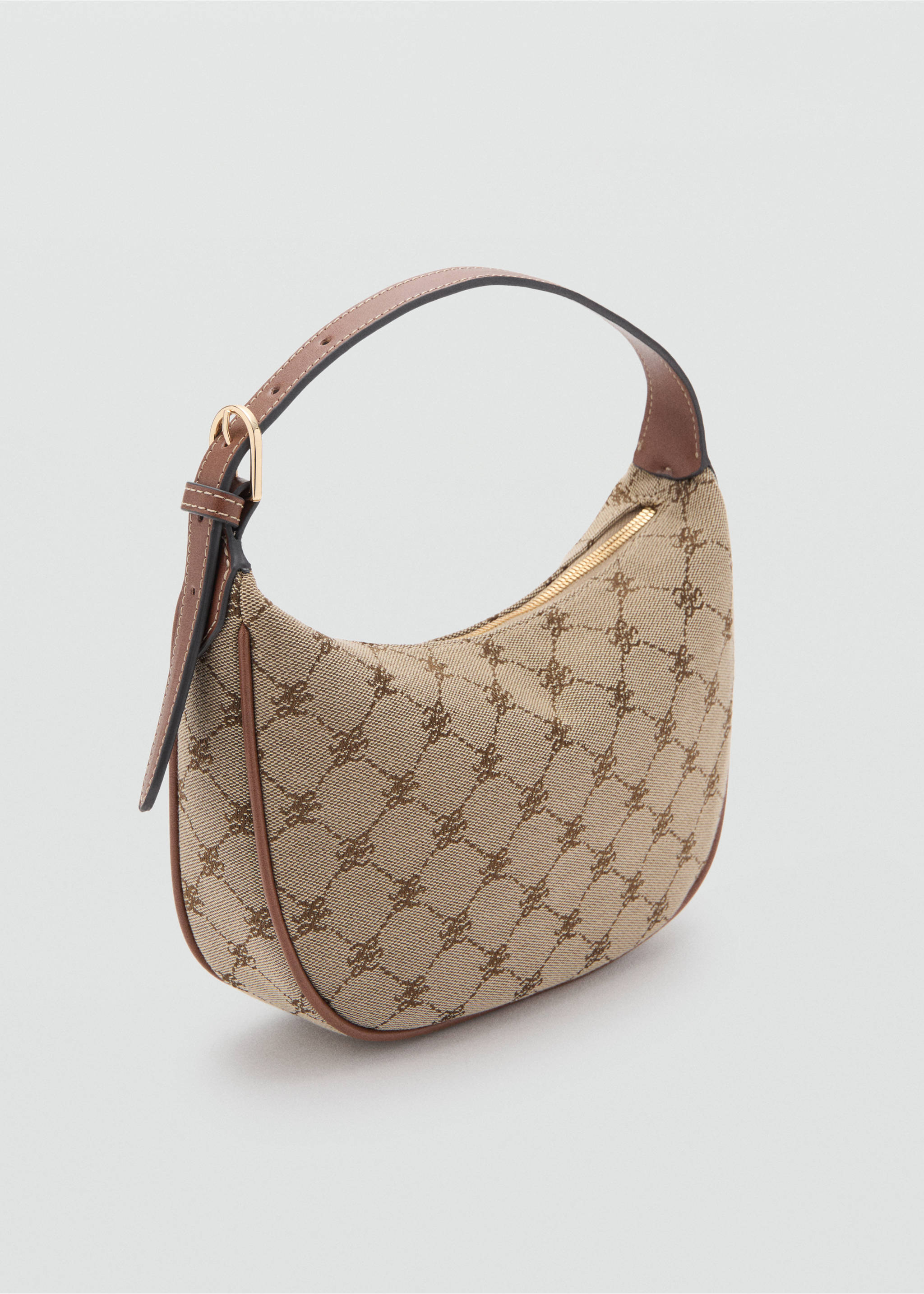 Small jacquard shoulder bag - Medium plane, Leather. Ref: 27095162-00.