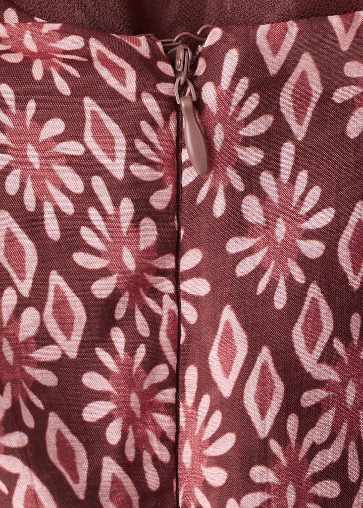 Floral print jumpsuit — Red