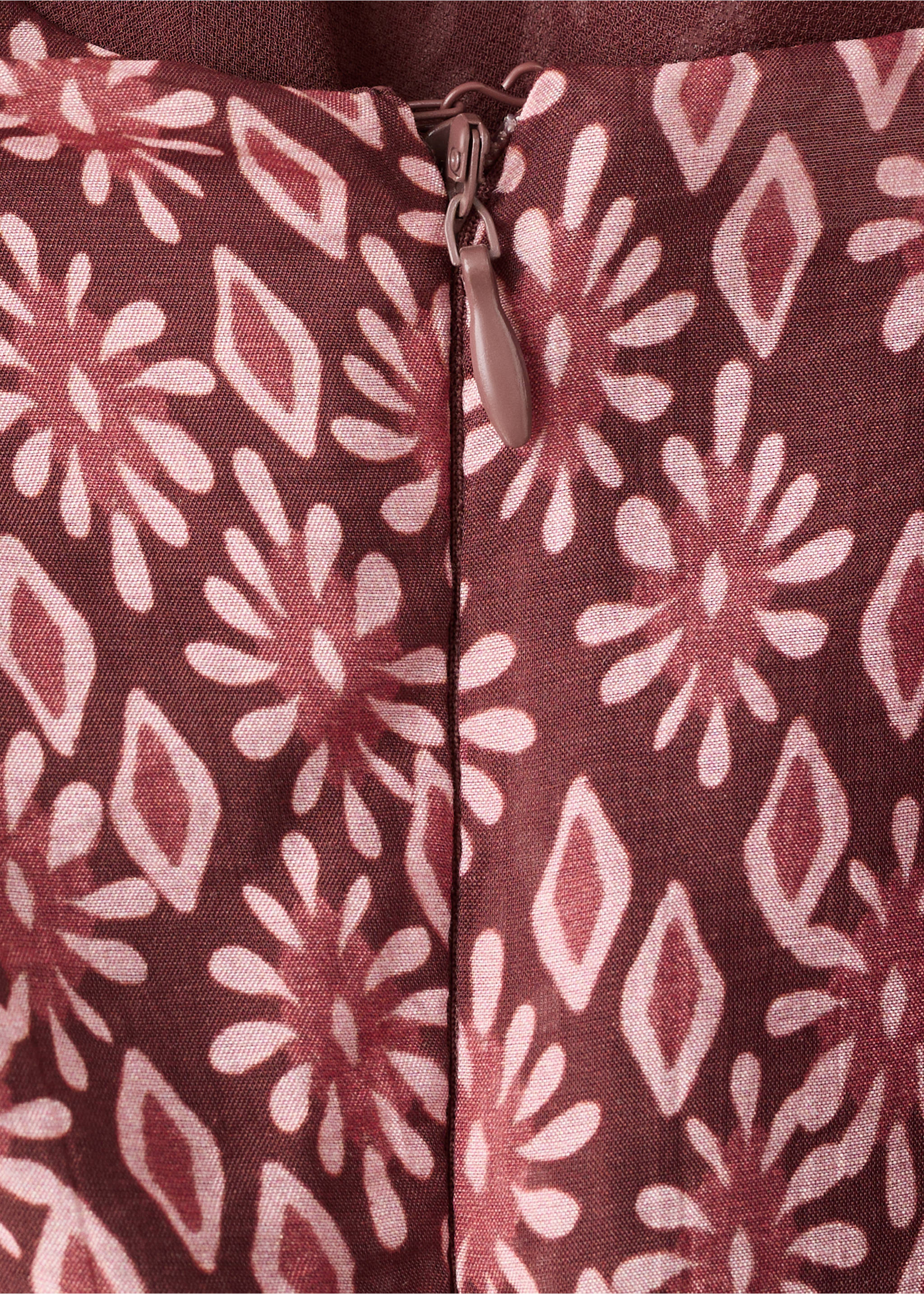 Floral print jumpsuit - Details of the article 0, Red. Ref: 27095810-00.