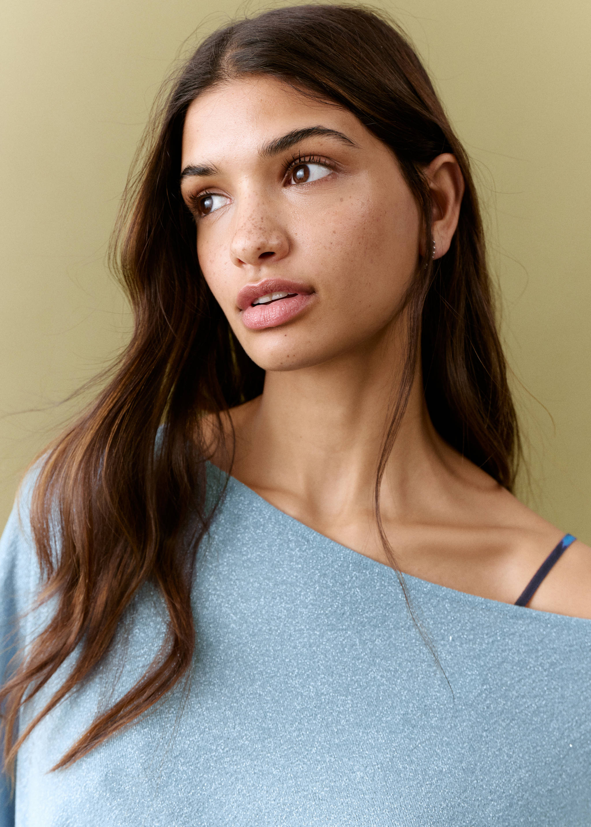 Asymmetrisk stickad poncho - Detaljer om artikeln 1