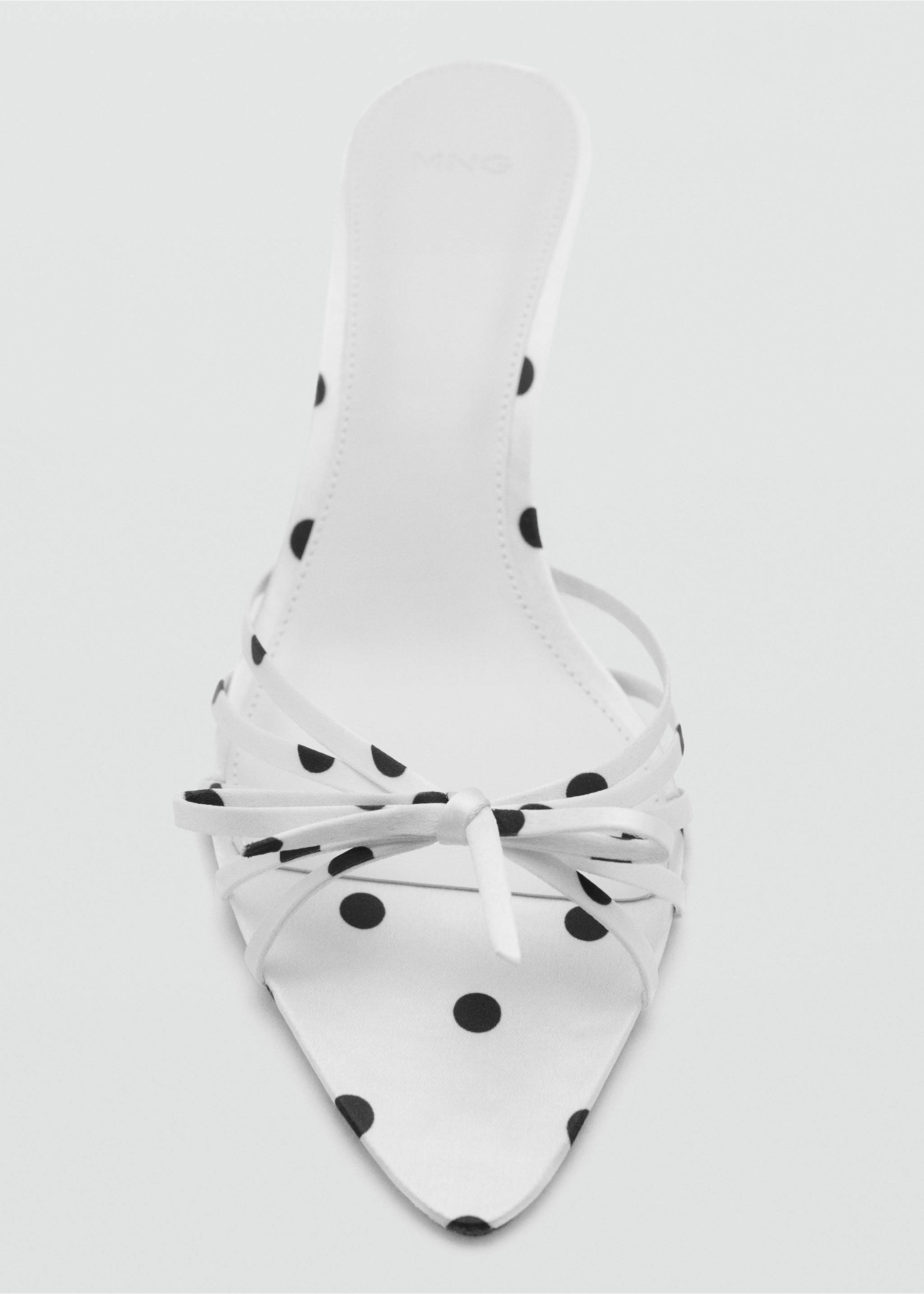 Polka-dot strap sandals - Details of the article 3, White. Ref: 27095813-00.