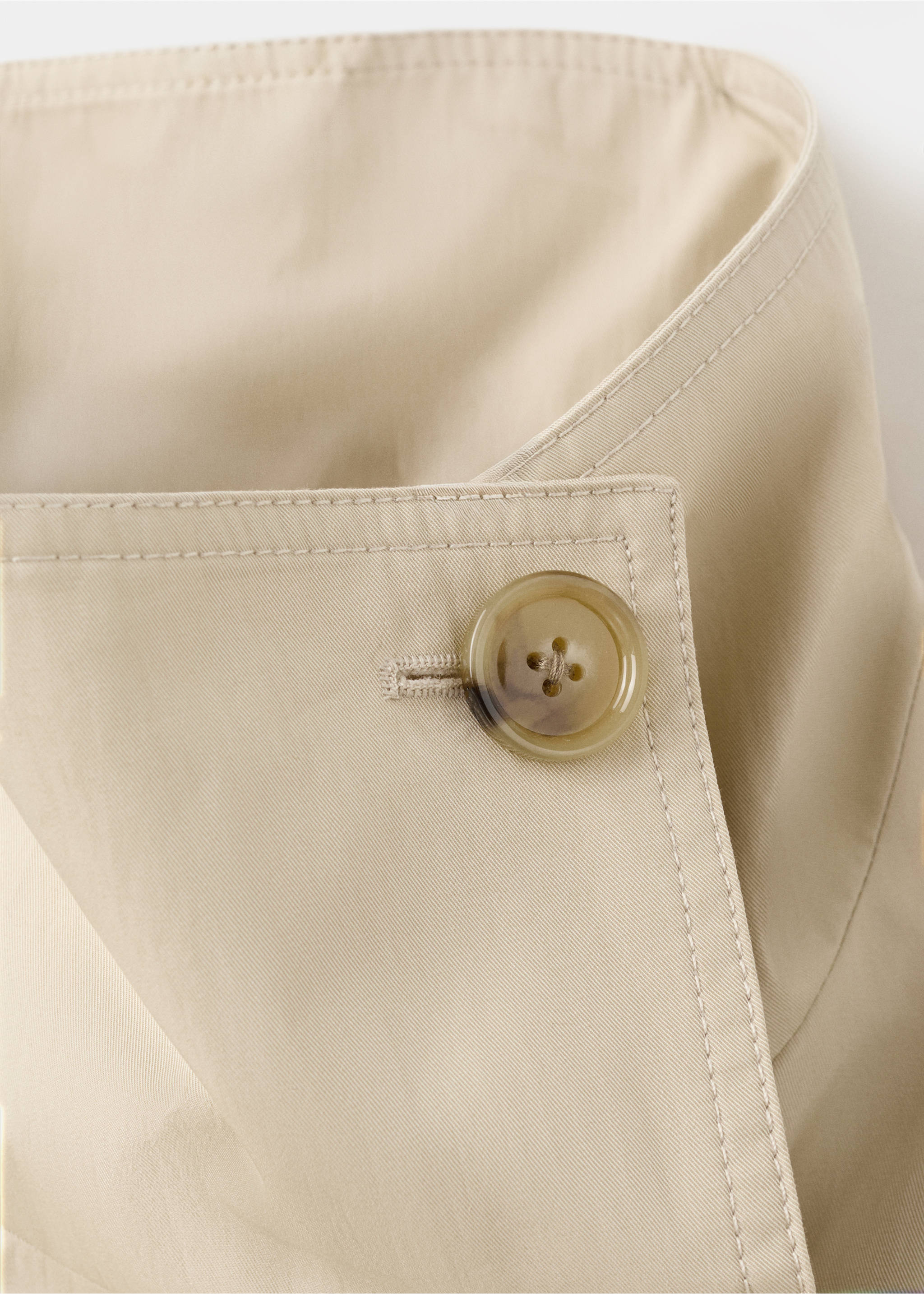 Trench crop col cheminée - Détail de l'article 8, Beige. Ref: 27095814-00.