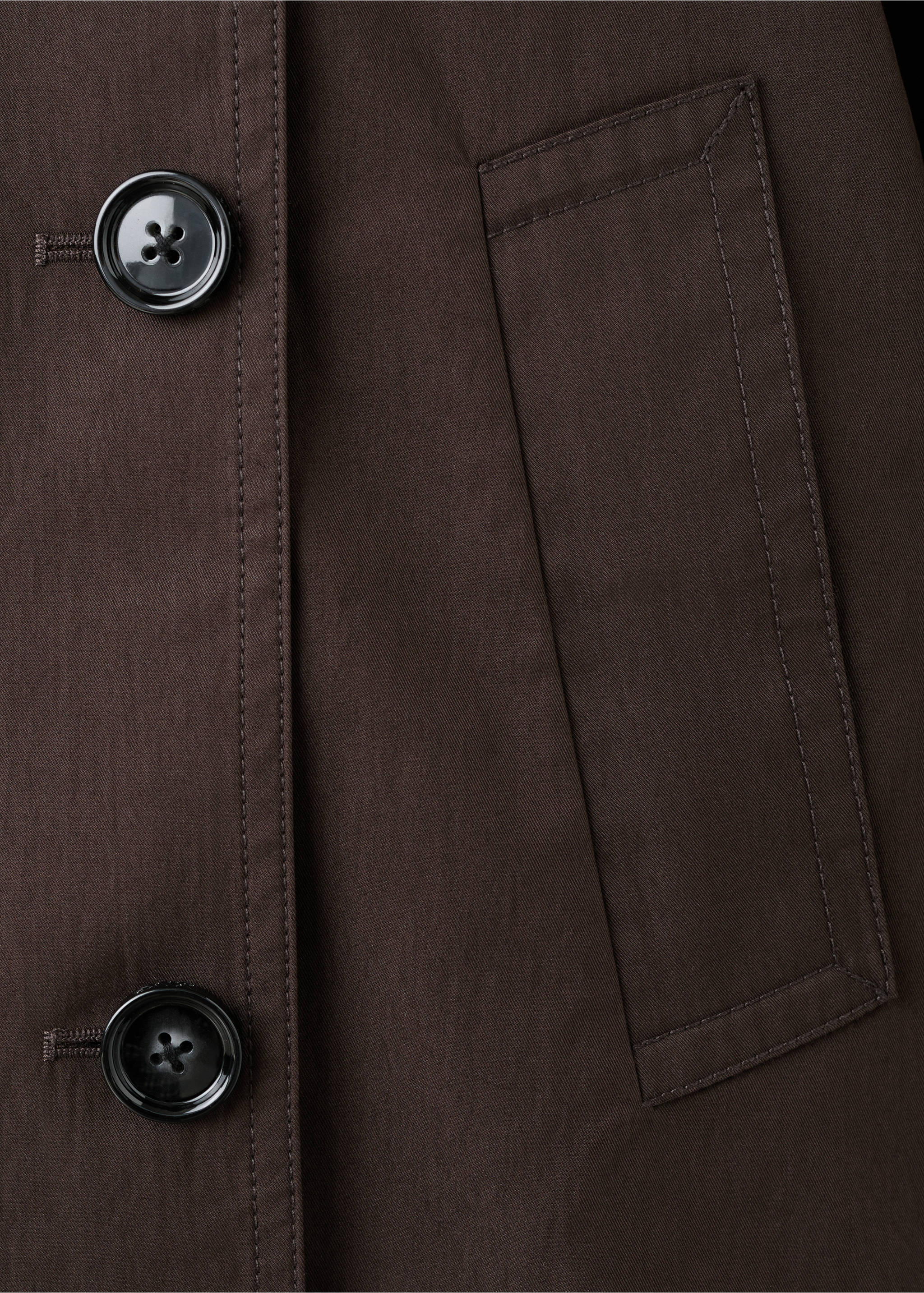 Trench crop coll embut - Detall de l'article 0, Xocolata. Ref: 27095814-00.