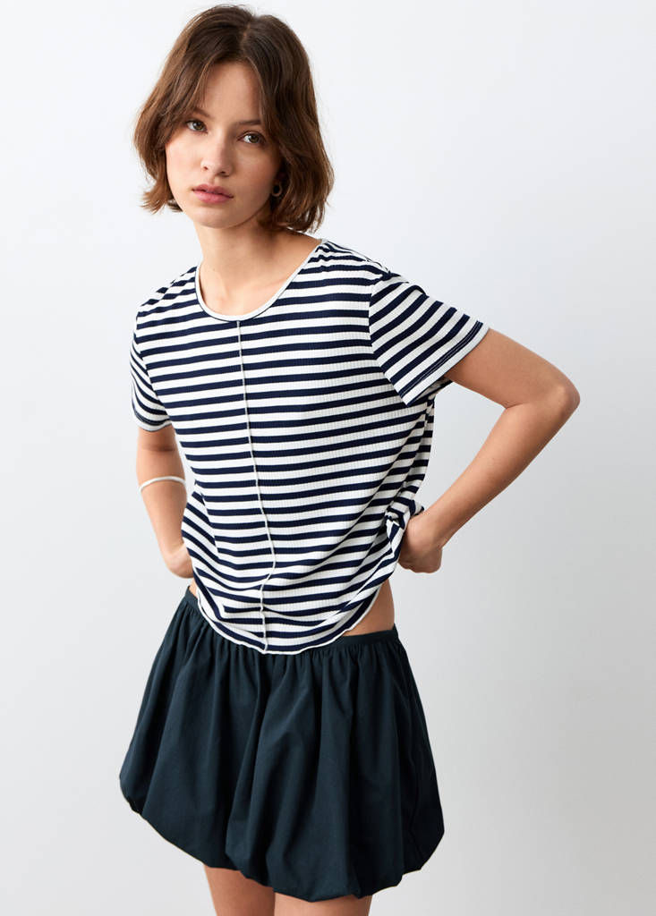 Mini falda pantalón globo