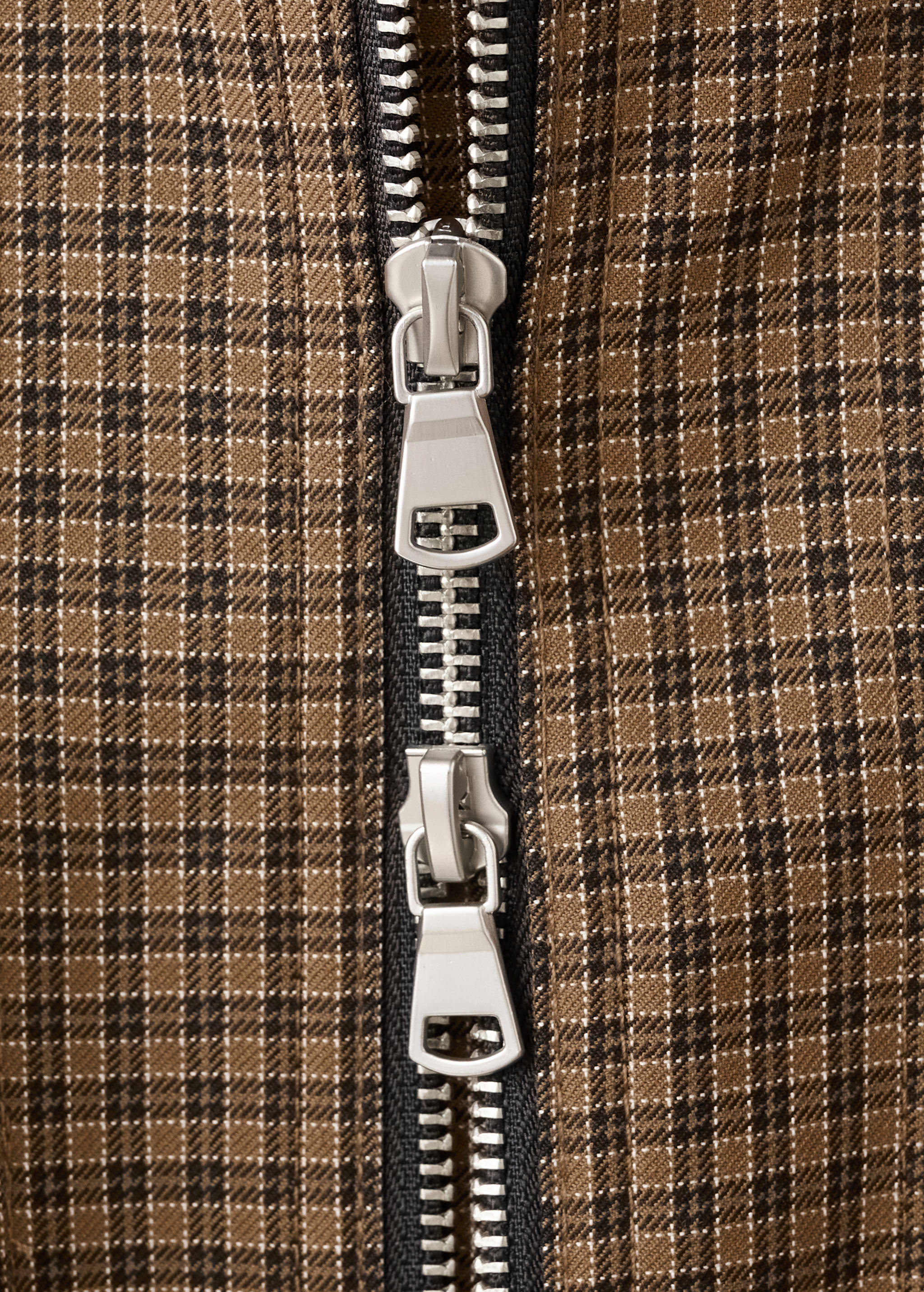 Houndstooth high-neck jacket - Details of the article 8