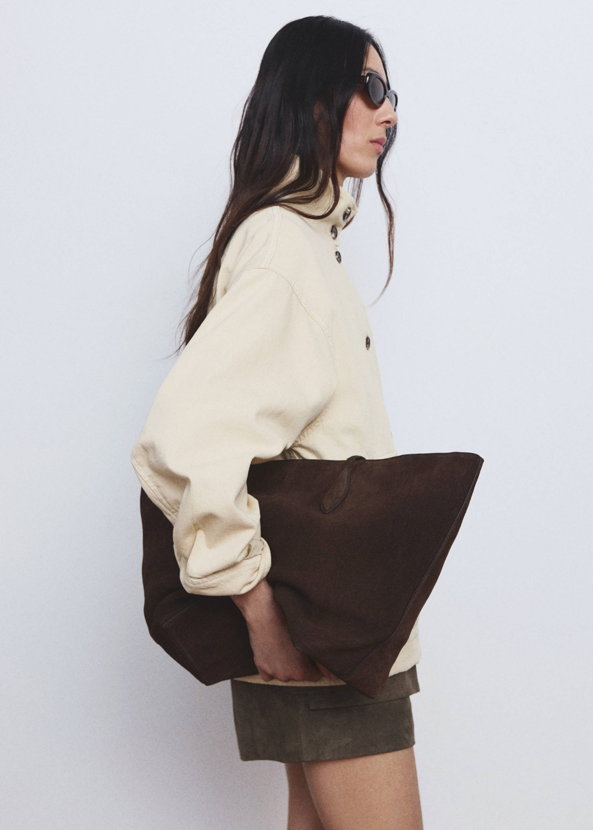 Denim parka with a stand-up collar - Details of the article 2