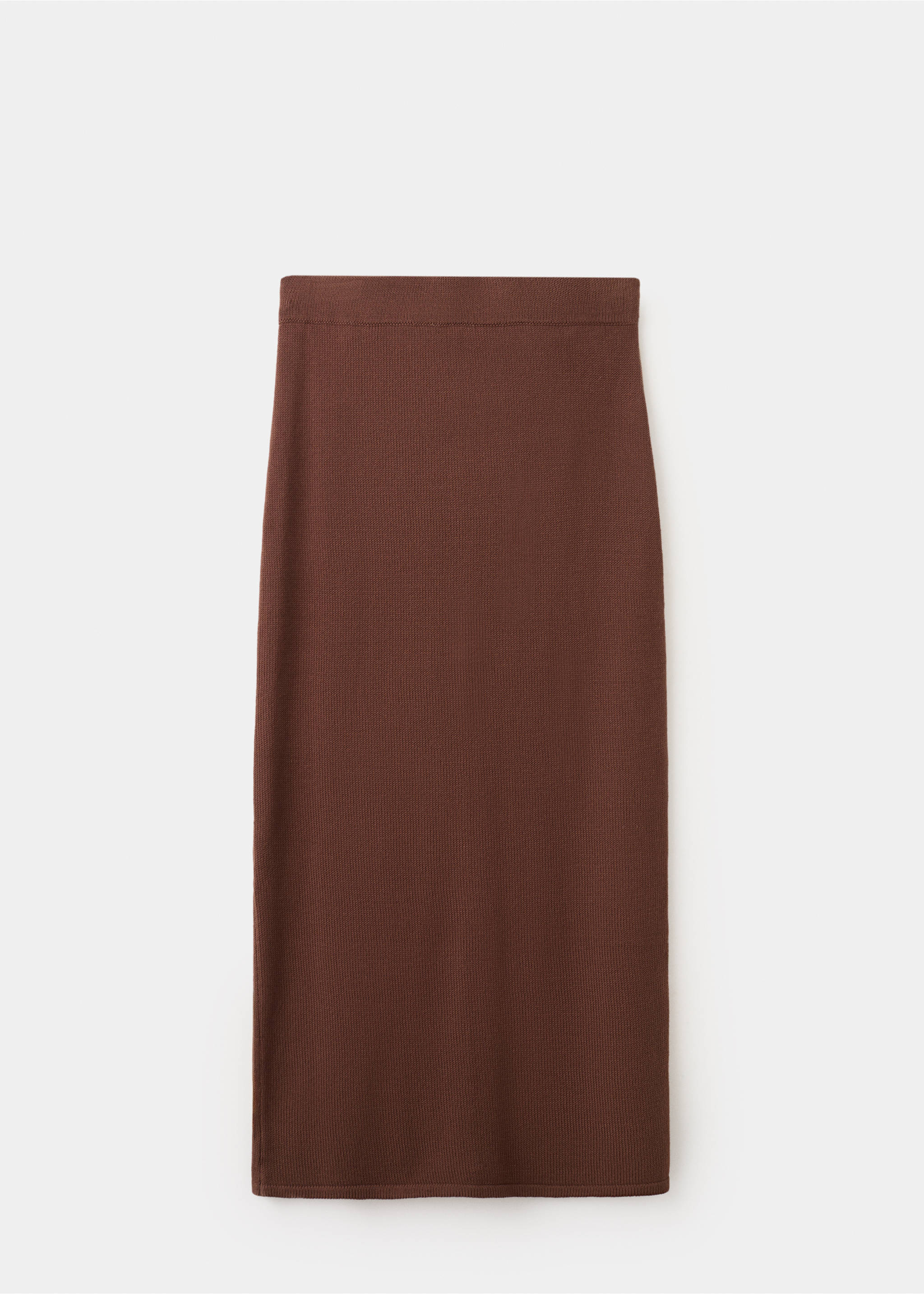 Bleistiftrock mit Schlitz - Artikel ohne Model, Schokolade. Ref: 27095818-00.