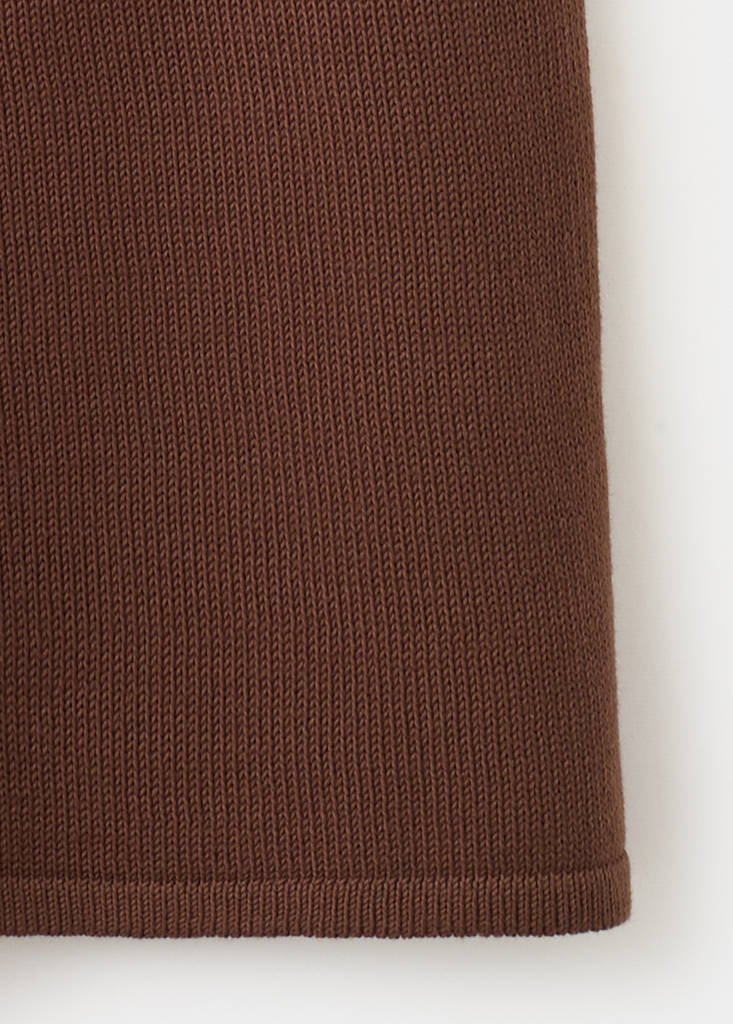 Opening pencil skirt — Chocolate