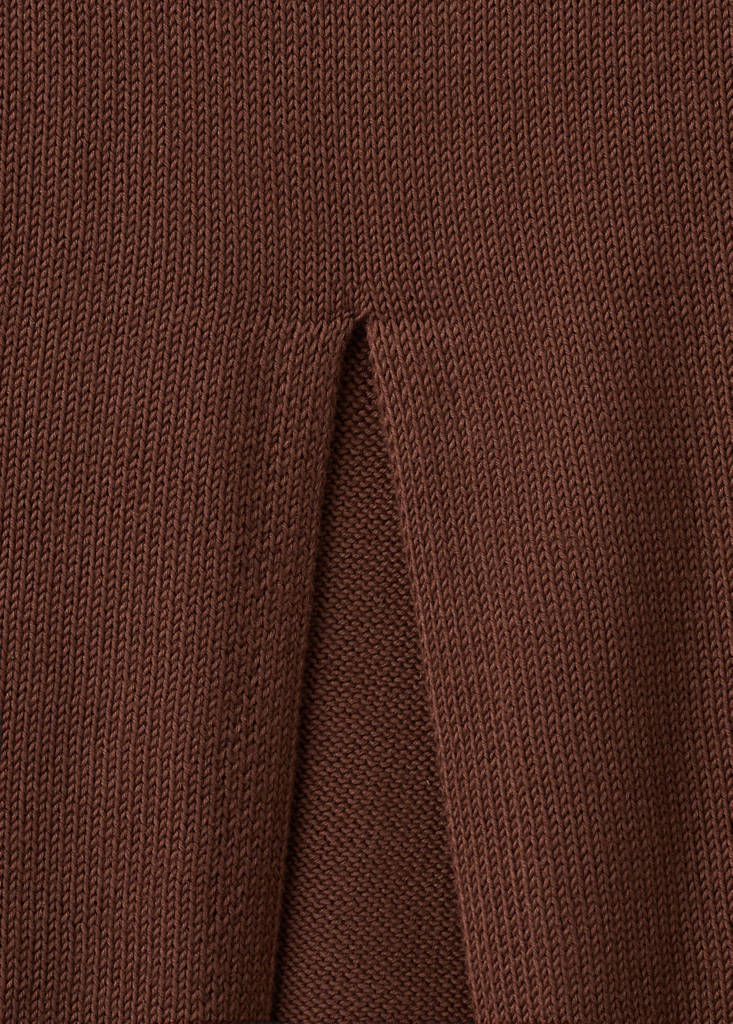 Opening pencil skirt — Chocolate