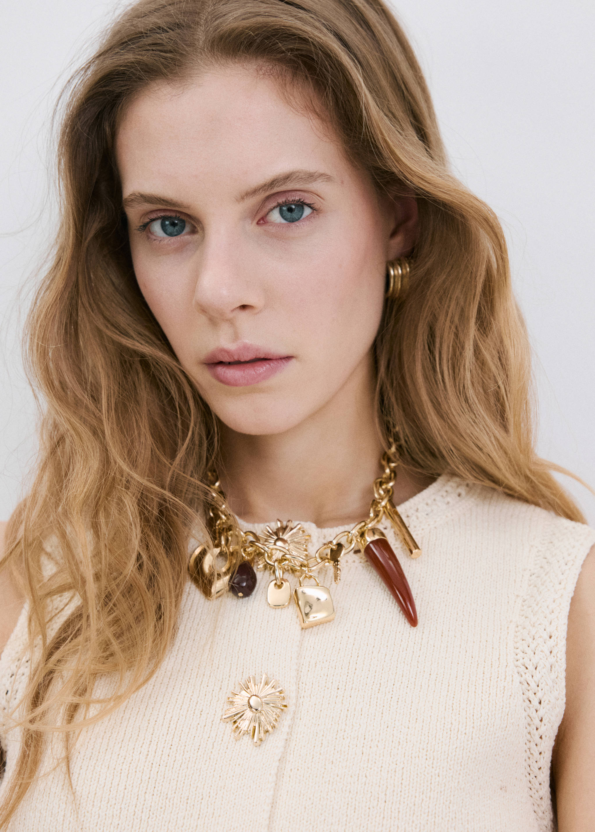 Gilet maille liserés contrastants - Détail de l'article 1