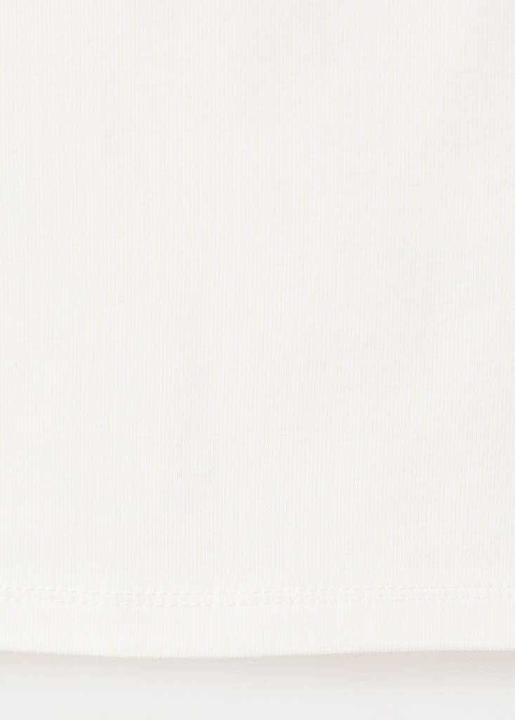 Fitted cotton top — Off White