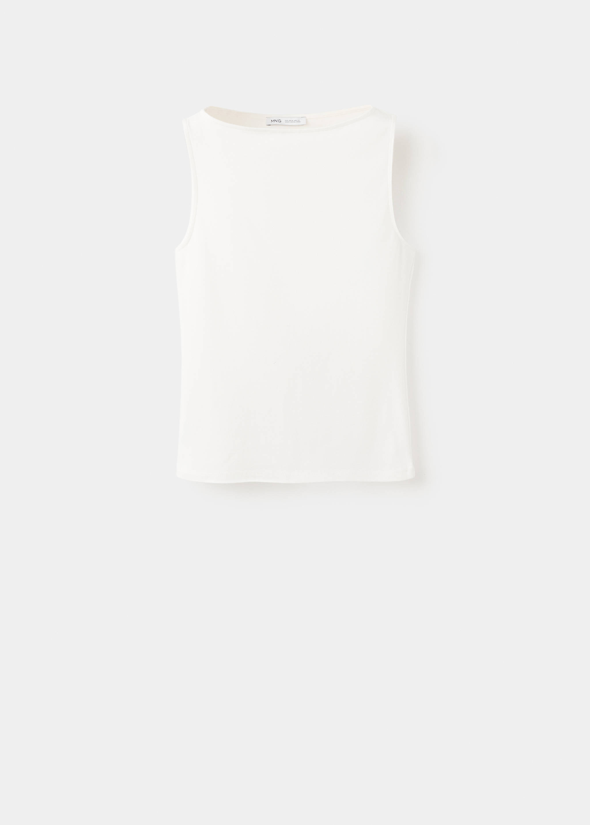 Fitted cotton top - Article without model