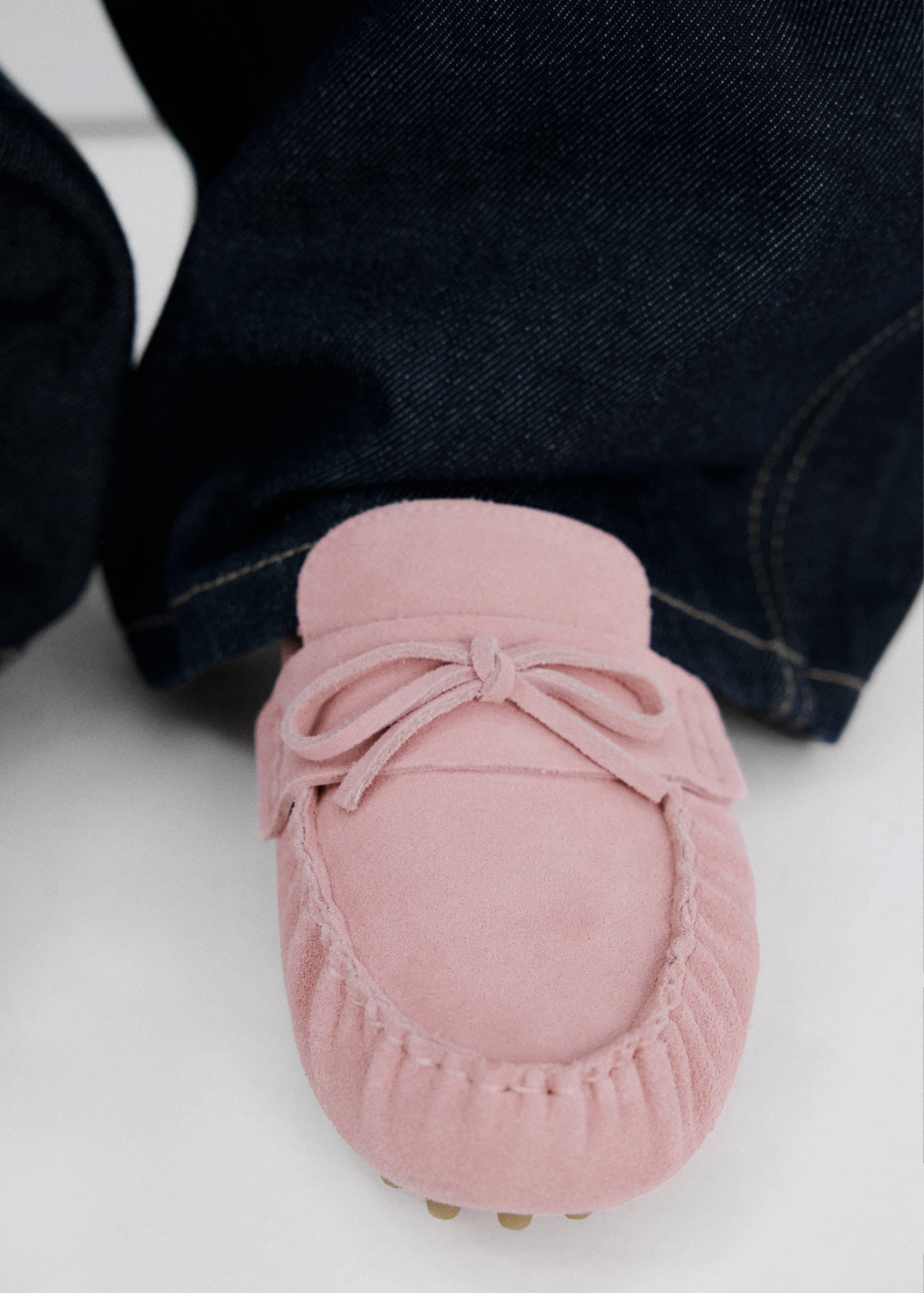 Gathered suede moccasins - Details of the article 9