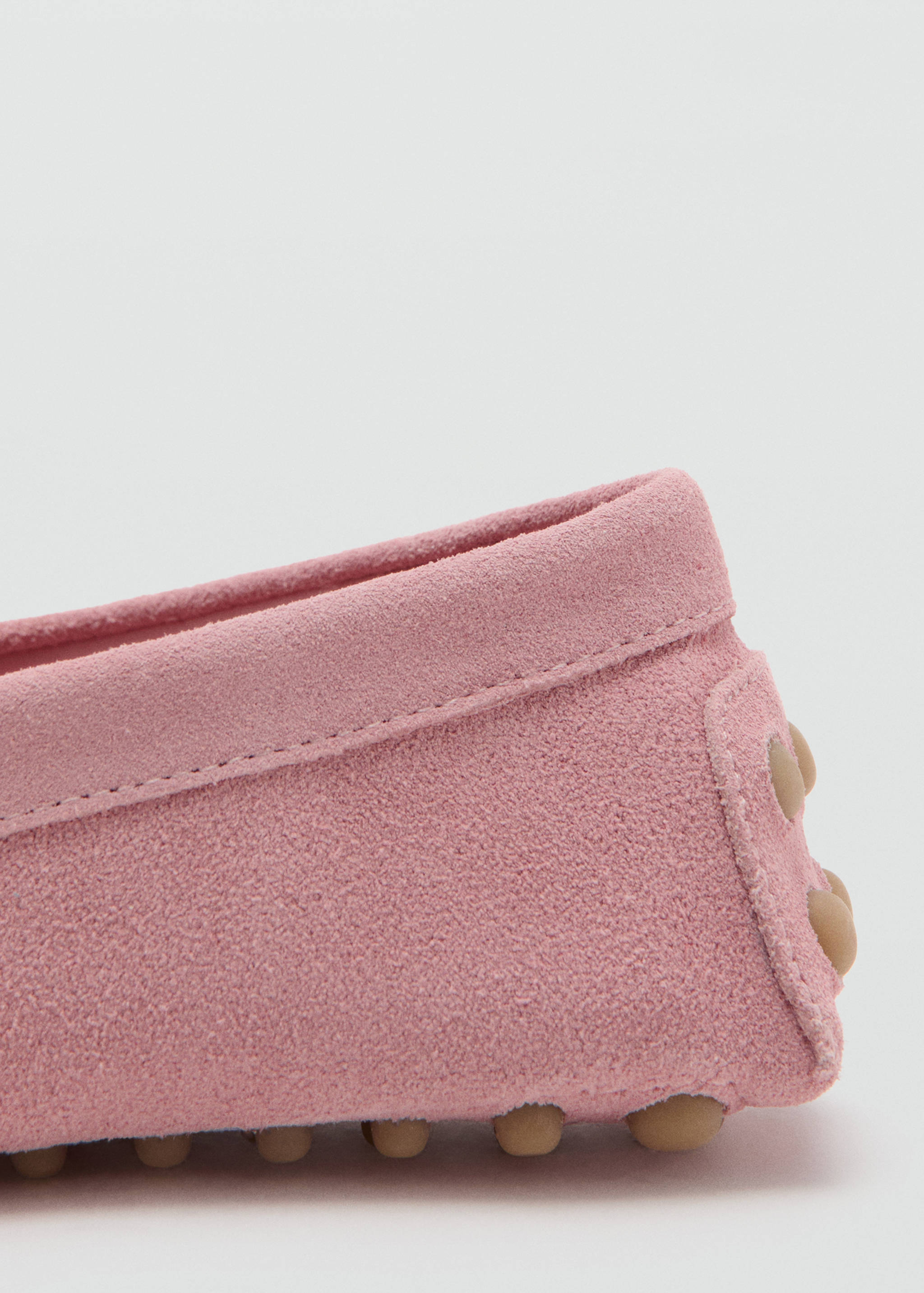 Gathered suede moccasins - Details of the article 1