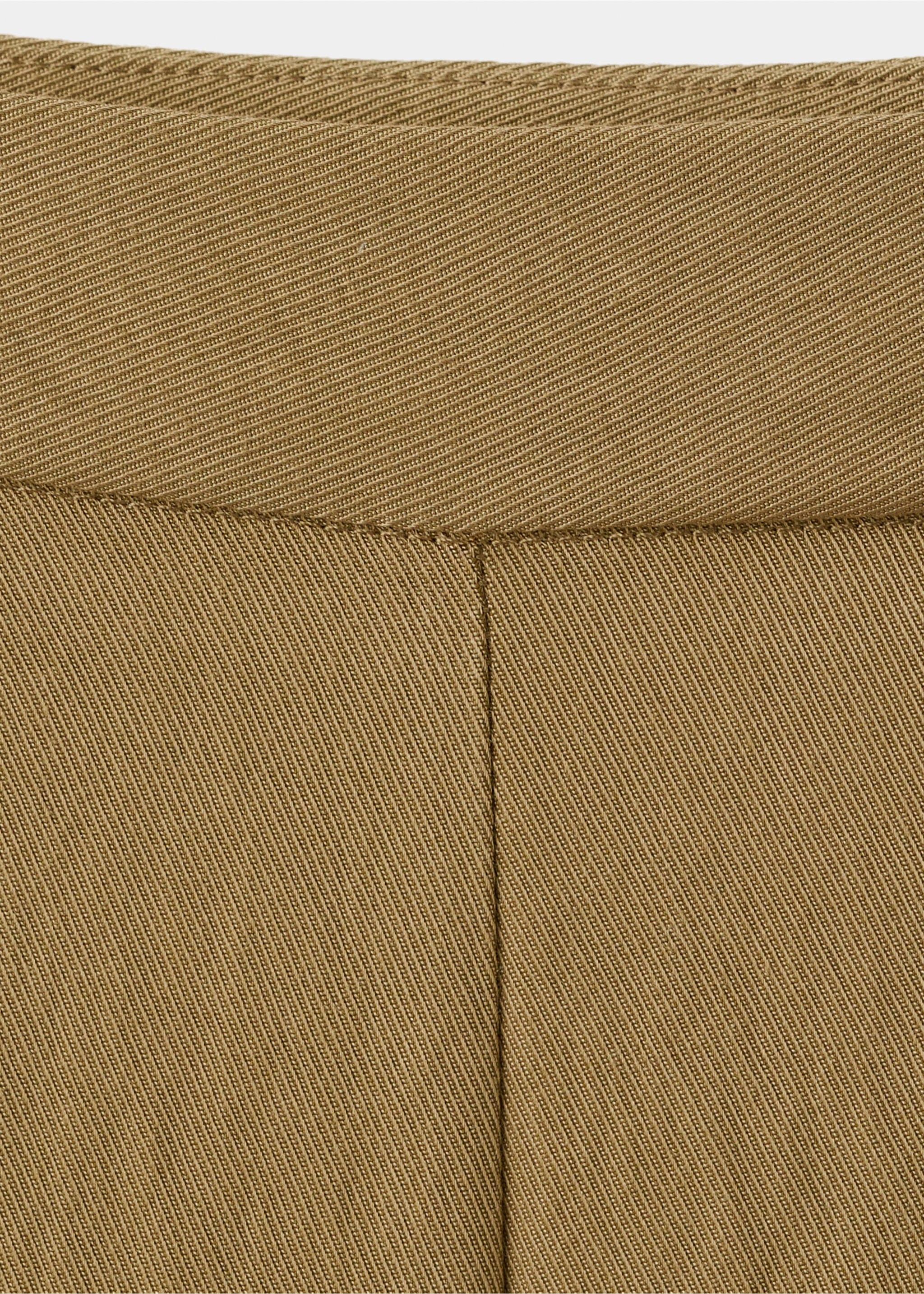 Celana panjang mid-rise straight - Rincian barang 8, Khaki. Ref: 27095825-00.