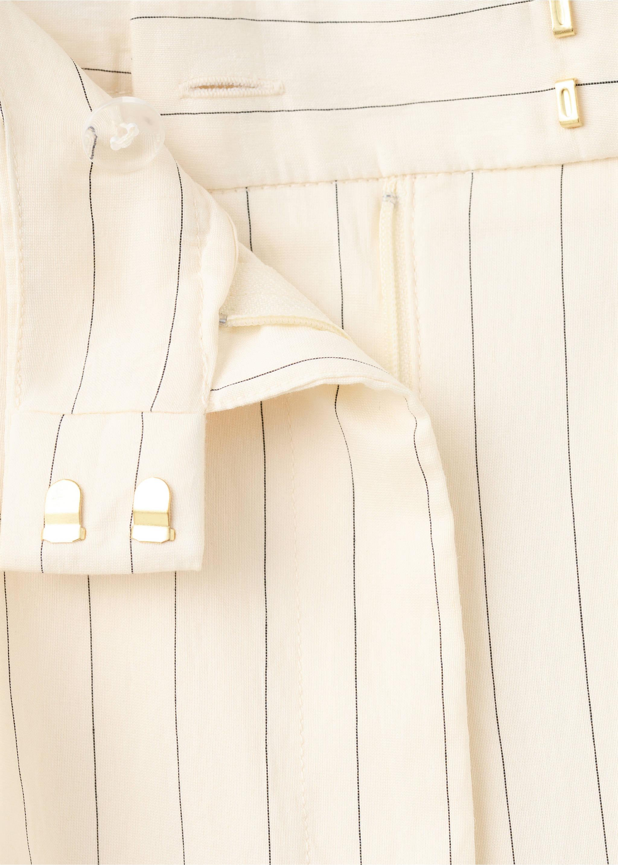 Pinstripe suit trousers - Details of the article 8, Off White. Ref: 27095826-00.