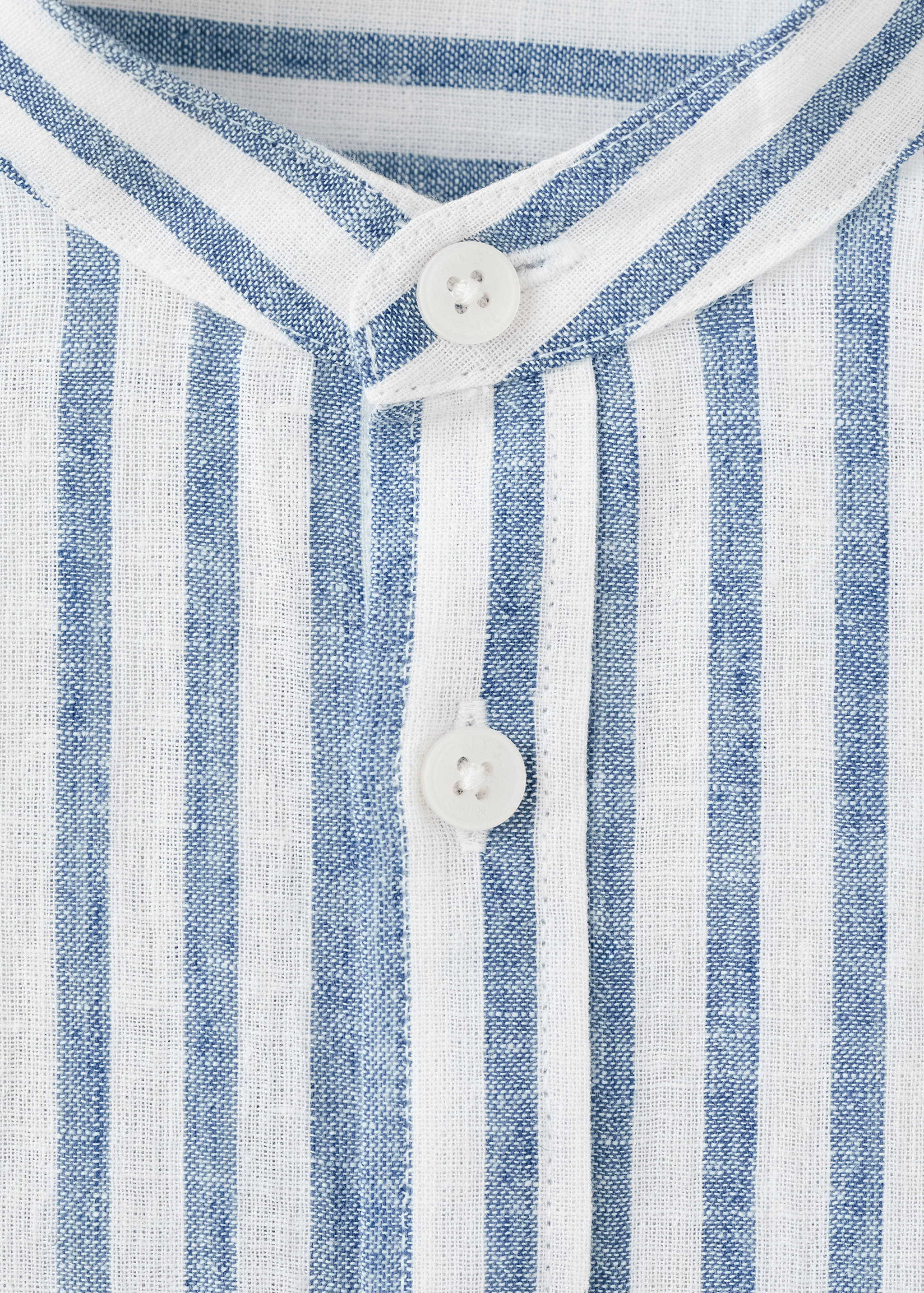 Striped linen-blend shirt - Details of the article 8