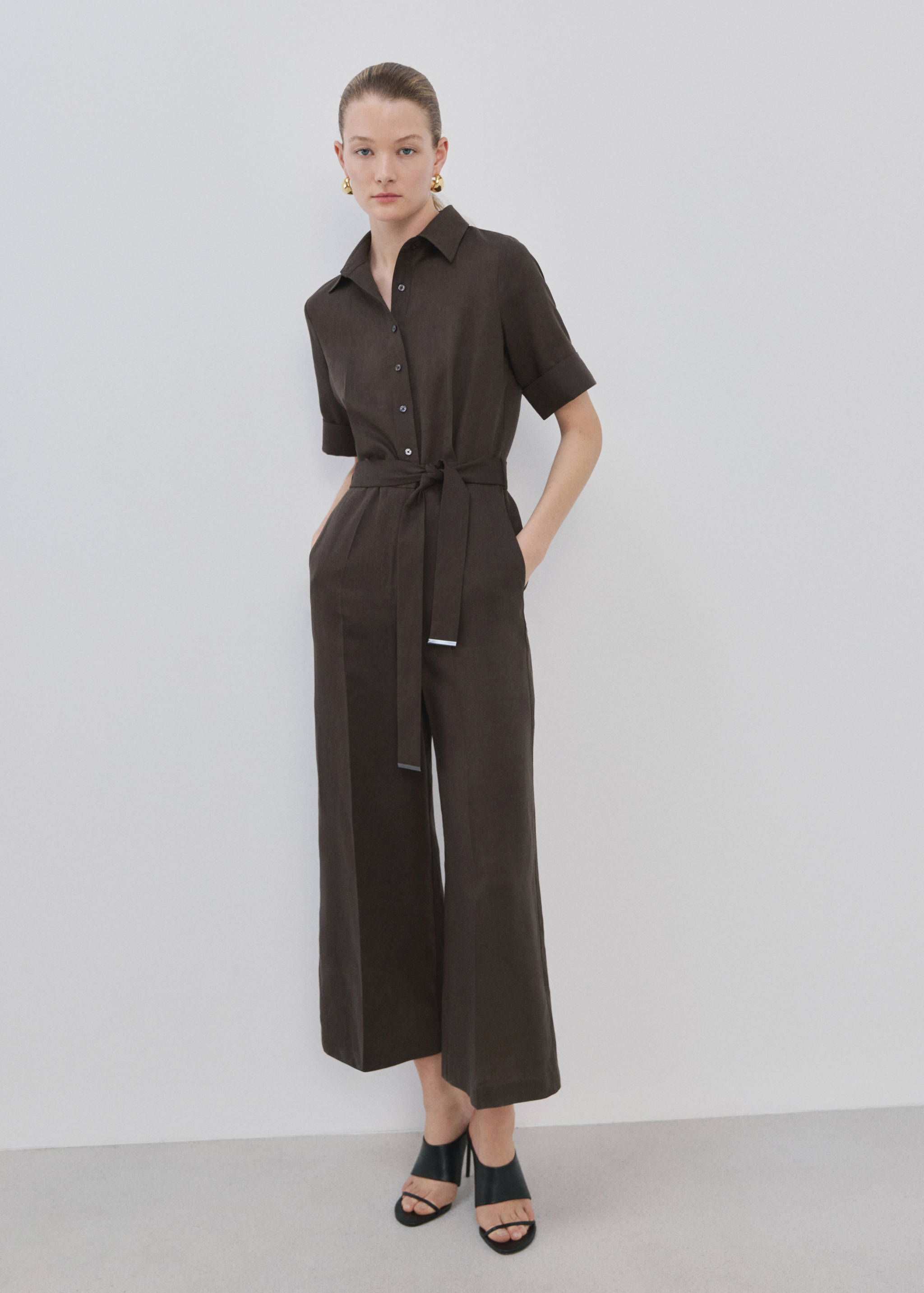 Lyocell shirt jumpsuit - General plane