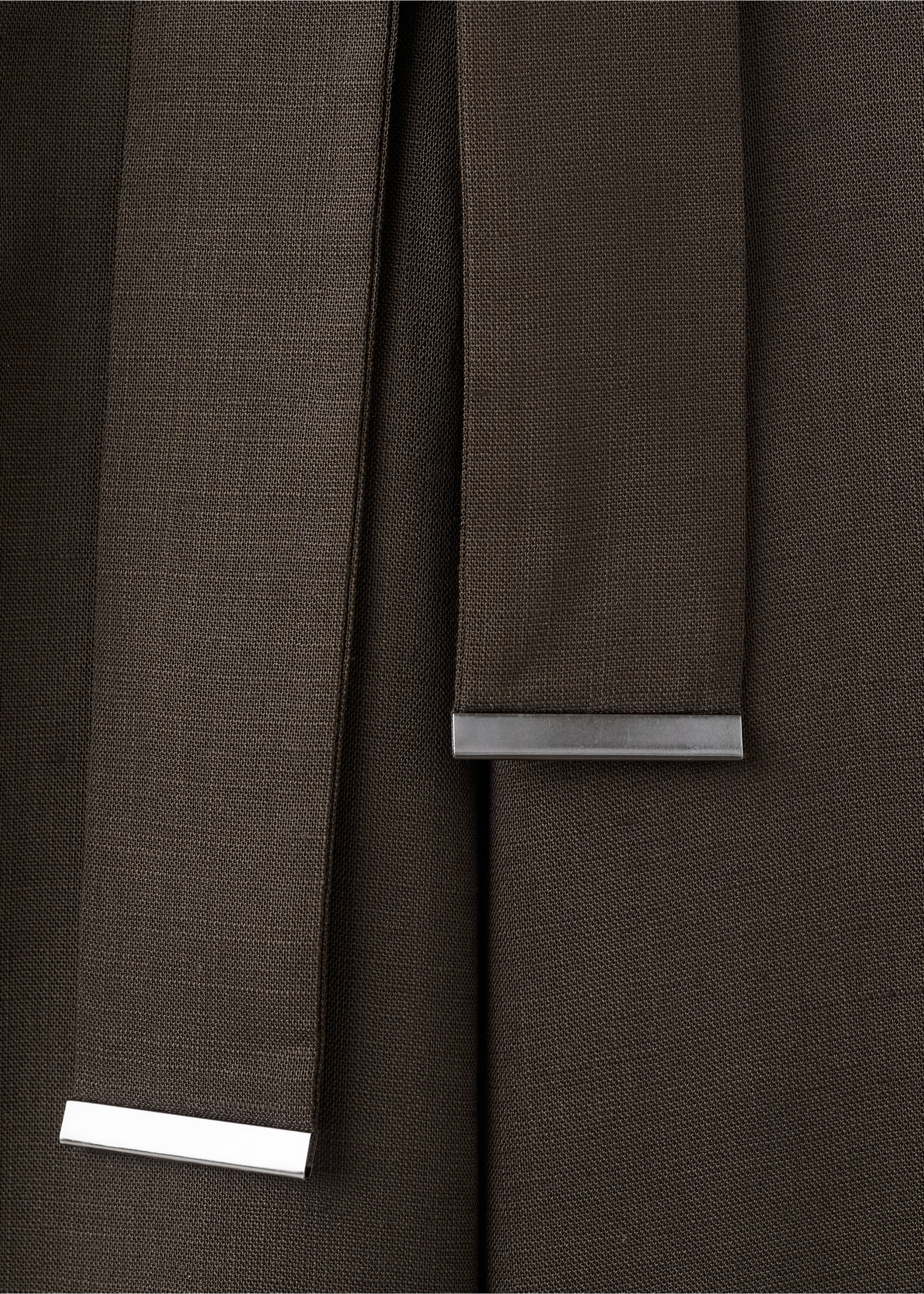 Lyocell shirt jumpsuit - Details of the article 0, Brown. Ref: 27095830-00.