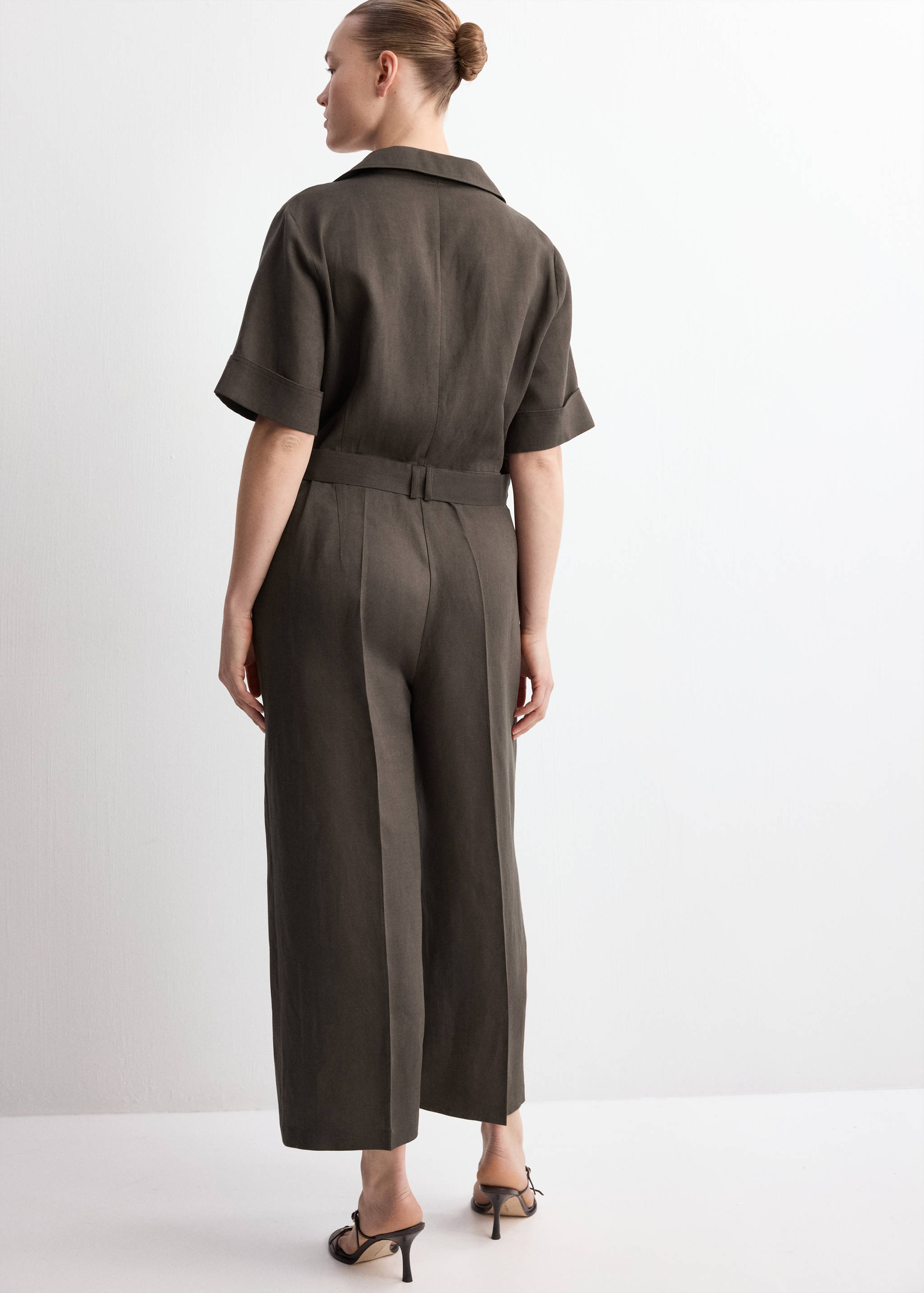 Lyocell shirt jumpsuit - Details of the article 4
