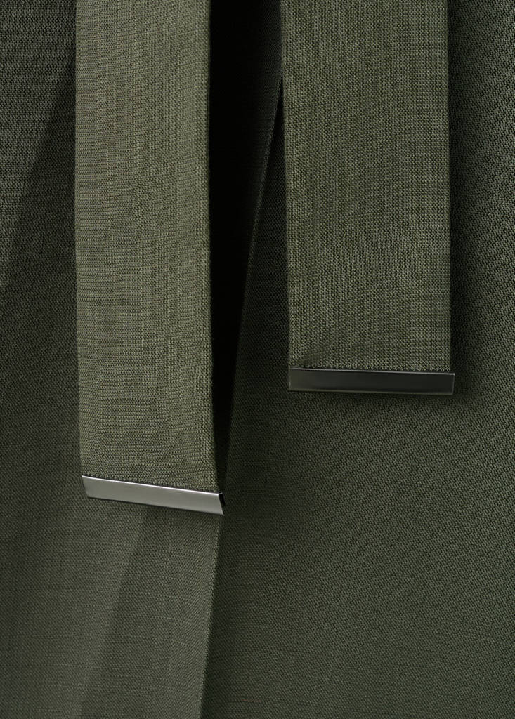Lyocell shirt jumpsuit — Khaki