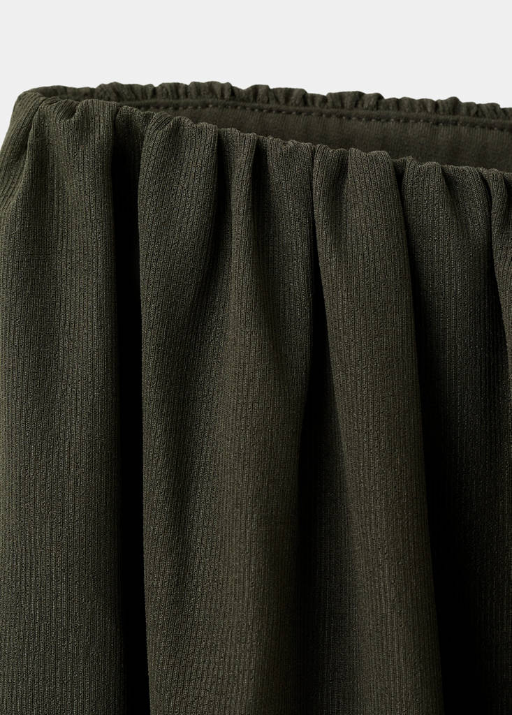 Mid-rise harem pants — Khaki