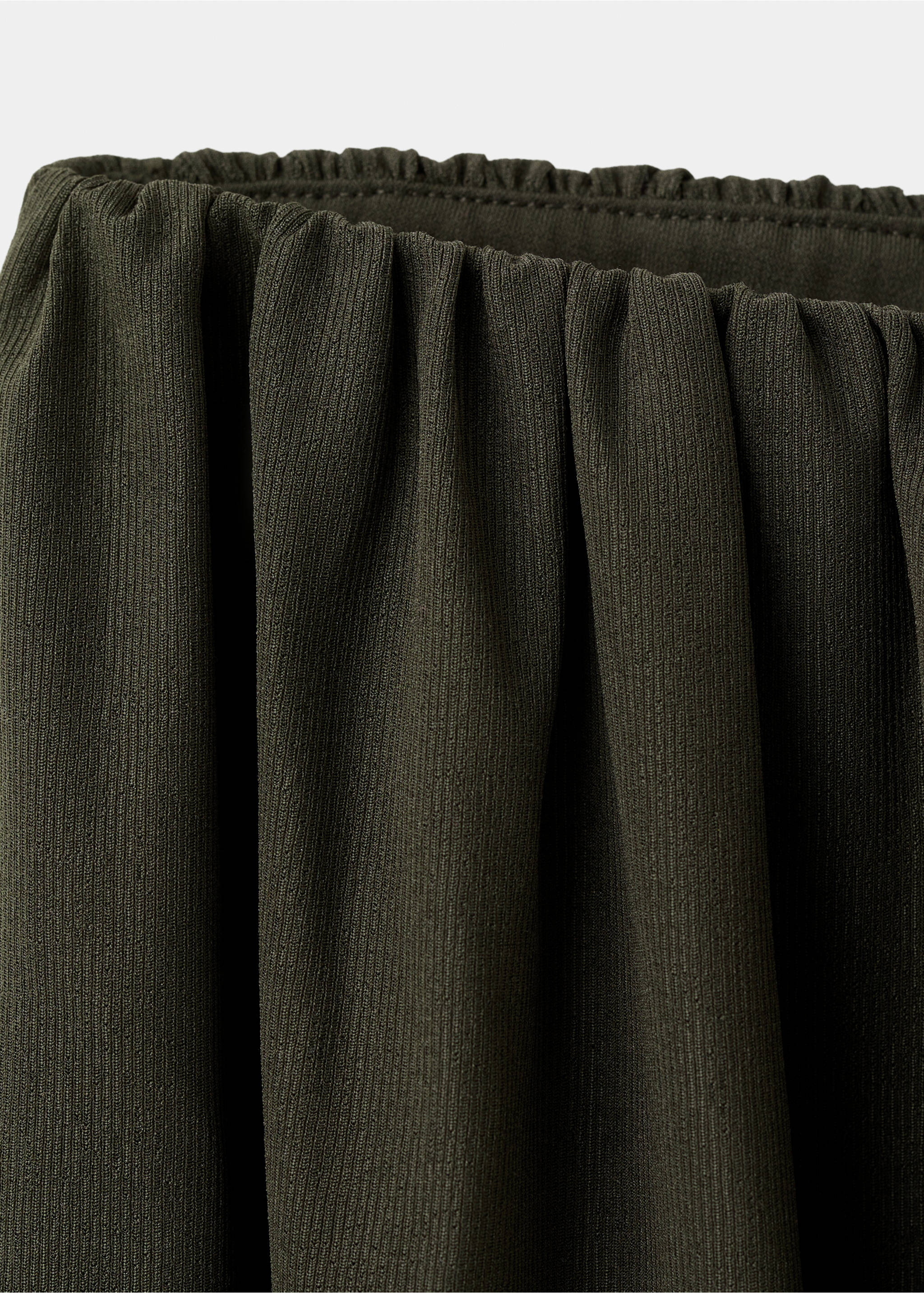 Mid-rise harem pants - Details of the article 8, Khaki. Ref: 27095831-00.