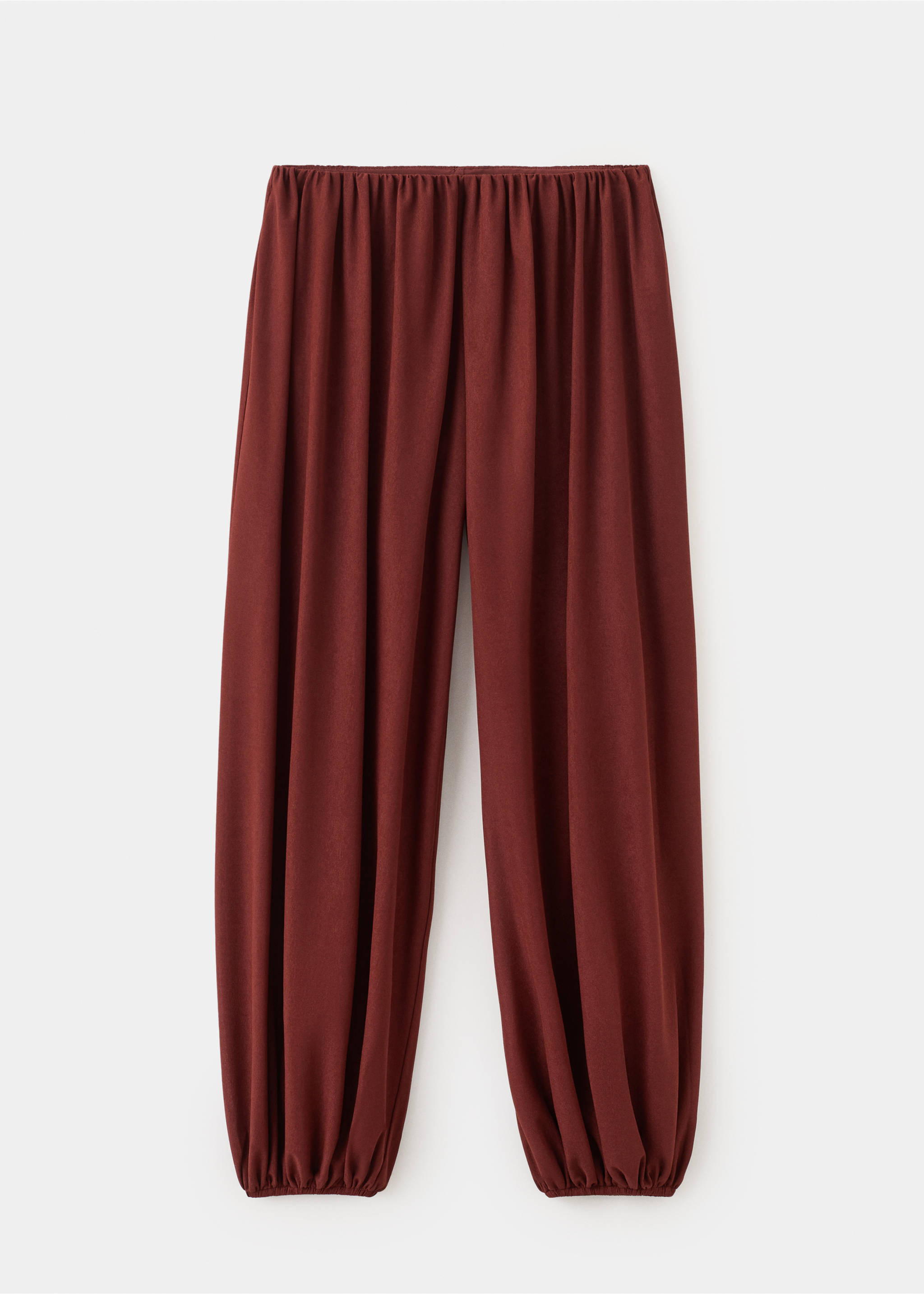 Mid-rise harem pants - Article without model, Russet. Ref: 27095831-00.