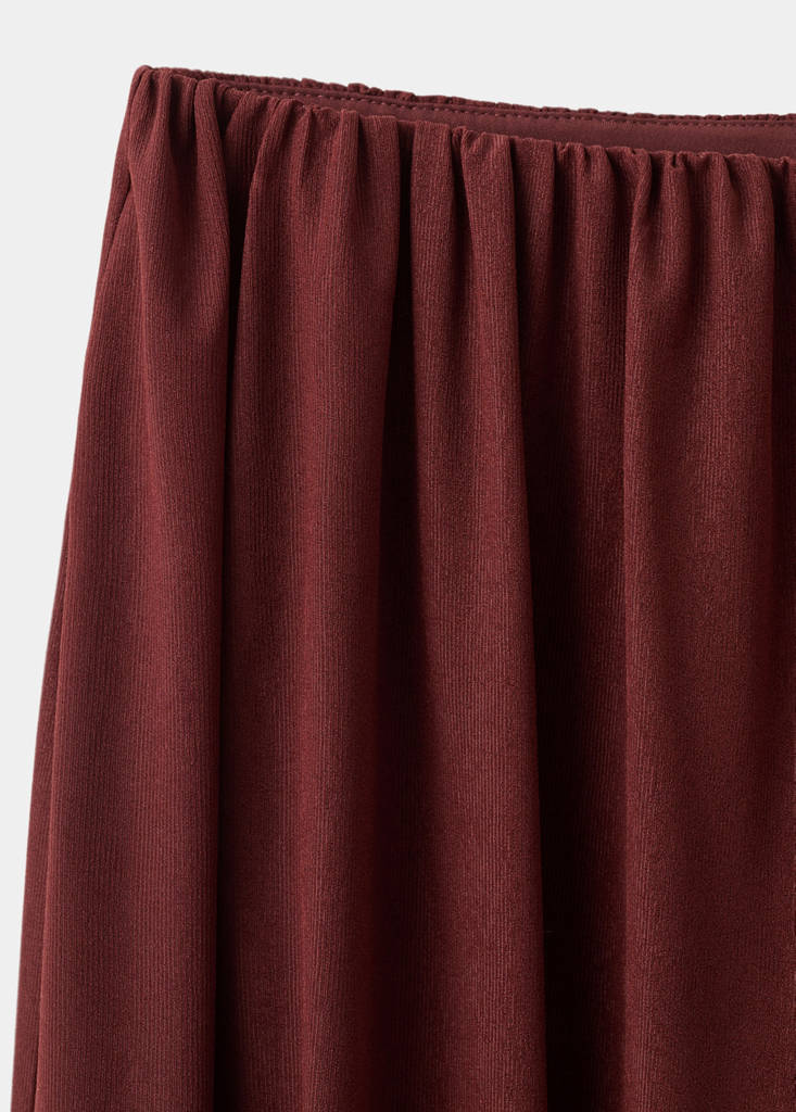 Mid-rise harem pants — Russet