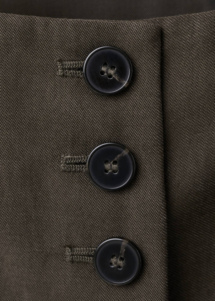 Lyocell suit waistcoat — Chocolate