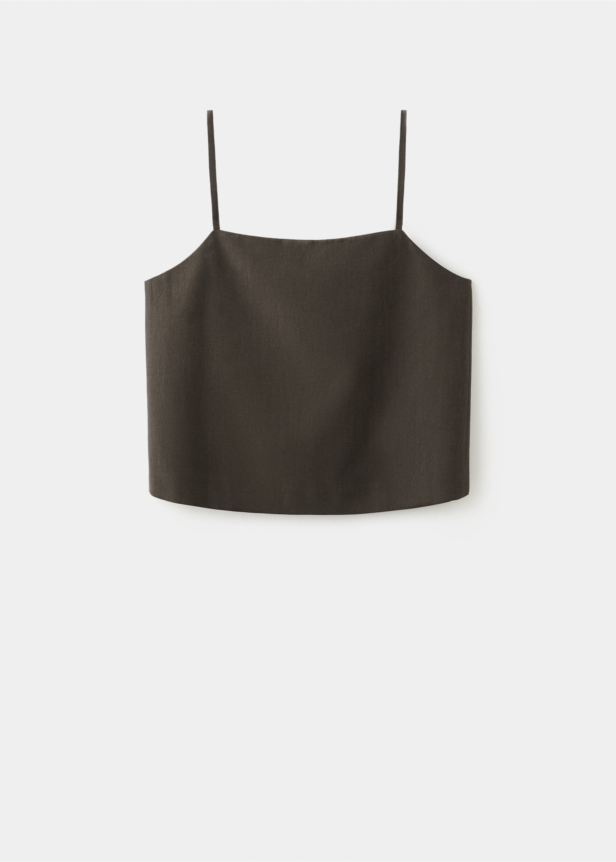 Lyocell suit waistcoat - Article without model, Chocolate. Ref: 27095832-00.