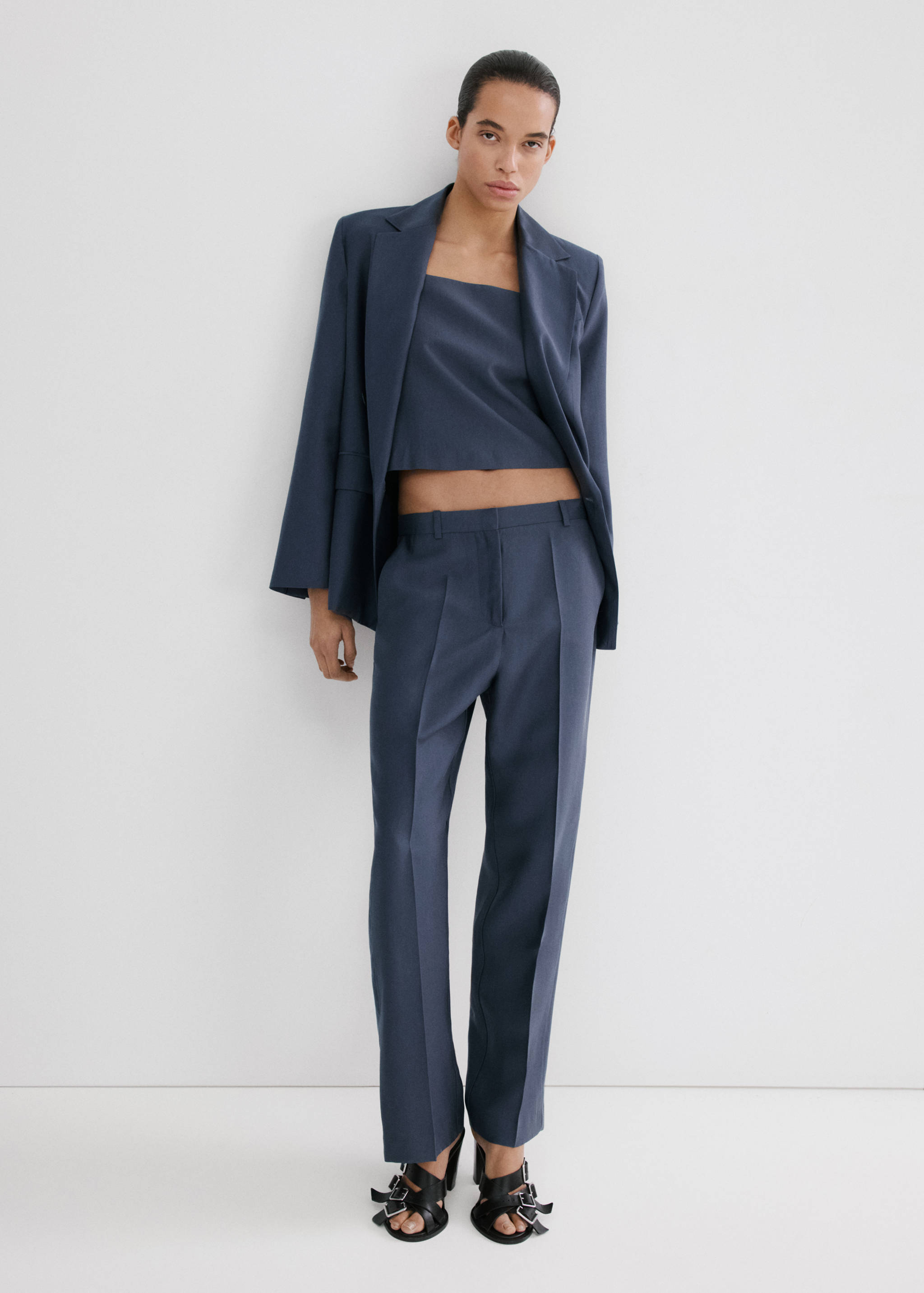 Chaleco traje lyocell - Plano general