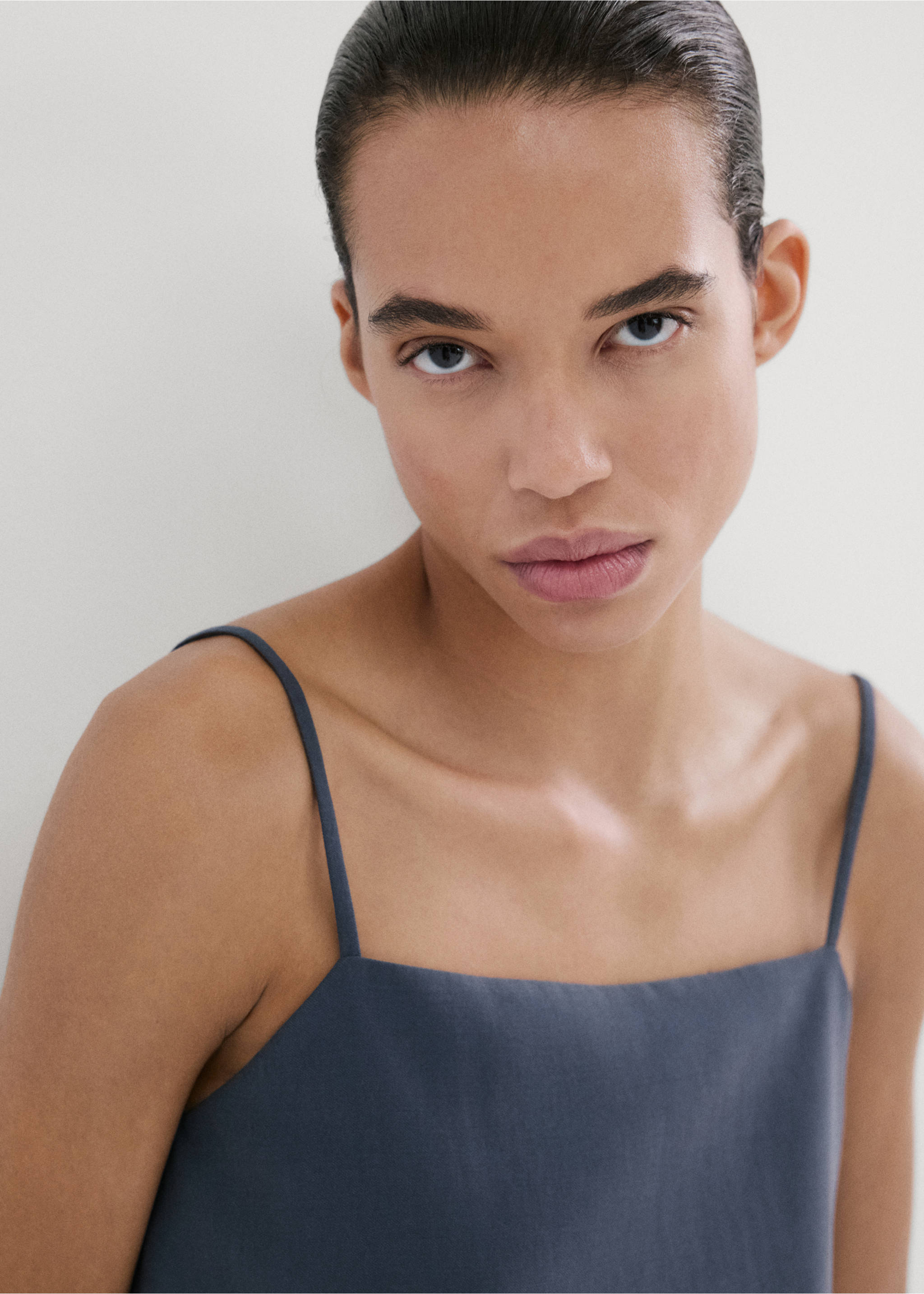 Chaleco traje lyocell - Detalle del artículo 1, Azul. Ref: 27095832-00.