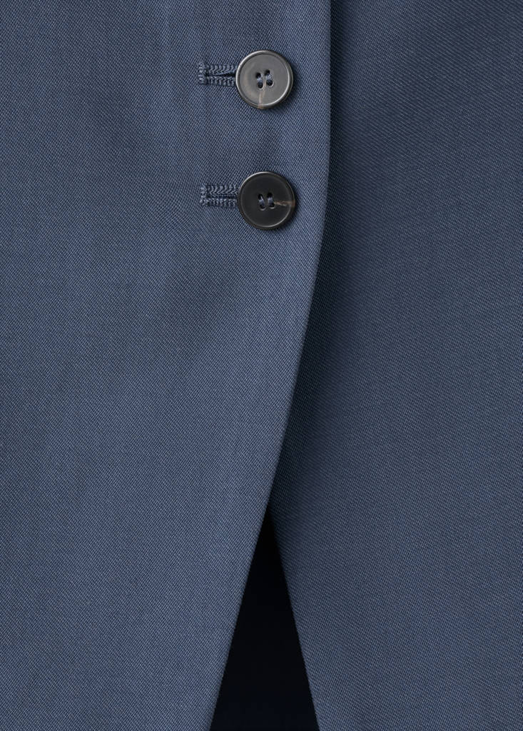 Lyocell suit waistcoat — Blue