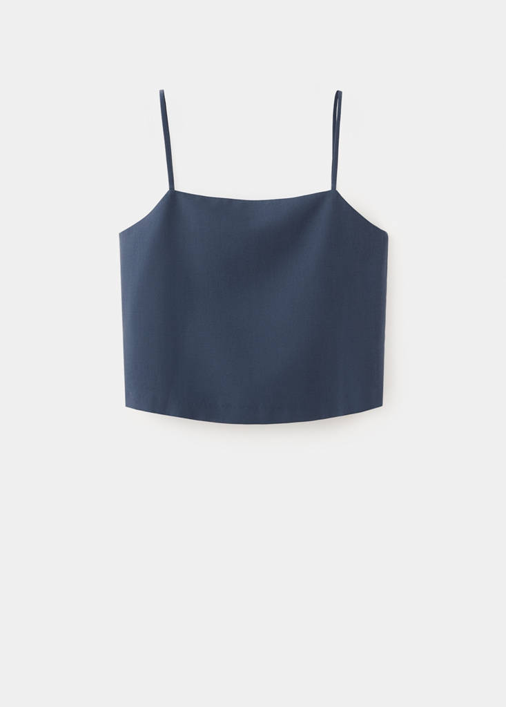 Lyocell suit waistcoat — Blue